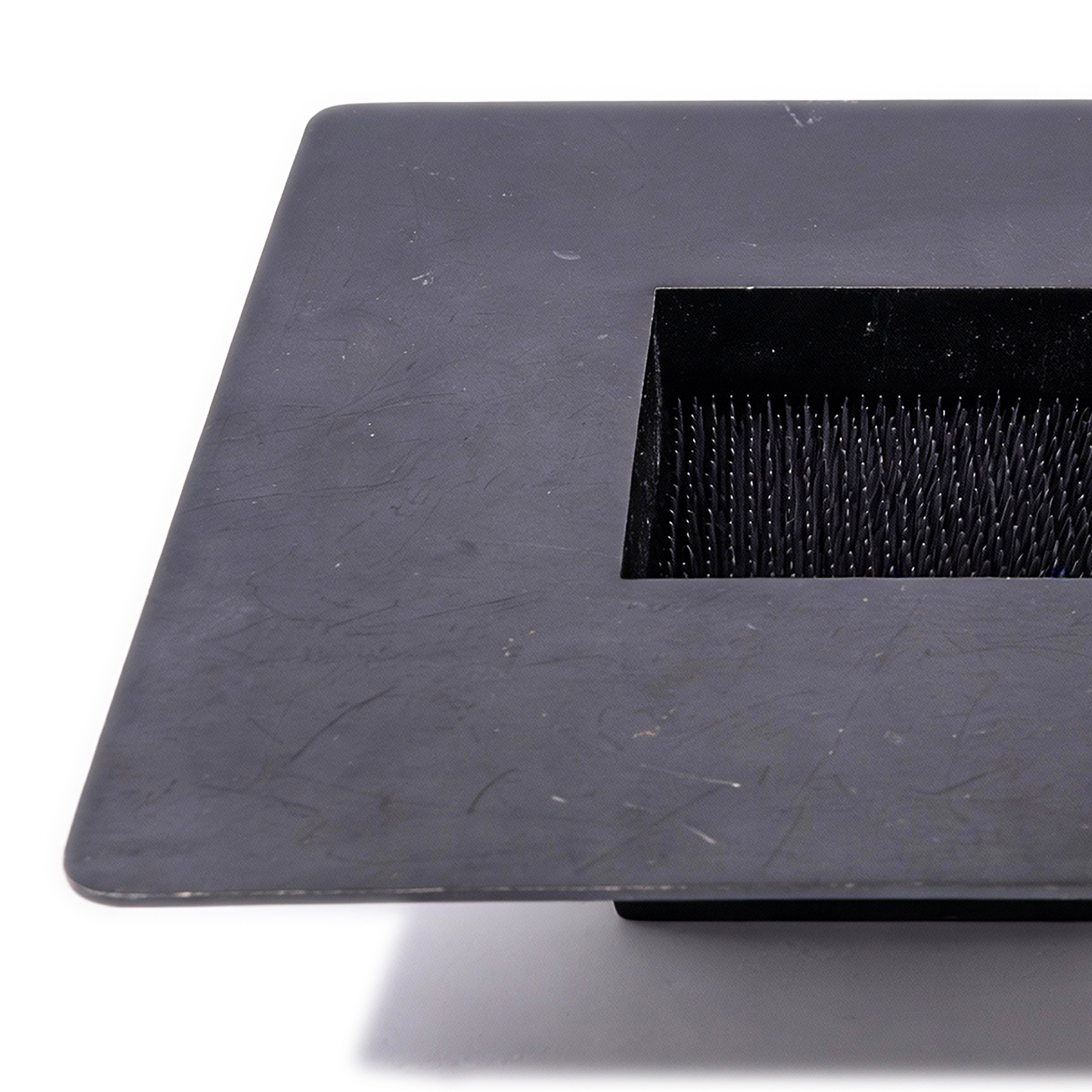 Two's Company. Vintage Square Vase, Ikebana Flower Platter. Medium Size