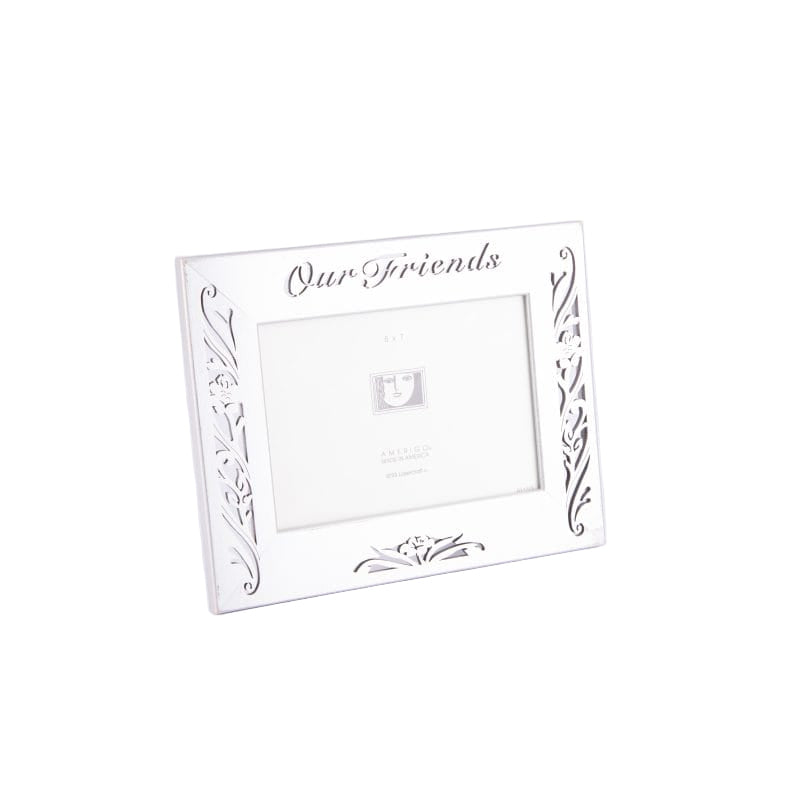 Amerigo Lasercraft. Silver Laser Cut Picture Frame. Medium Size