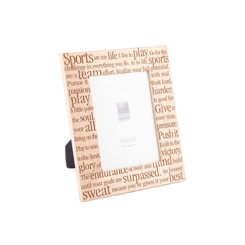 Amerigo Lasercraft. Wooden Laser-Cut Picture Frame. Large Size