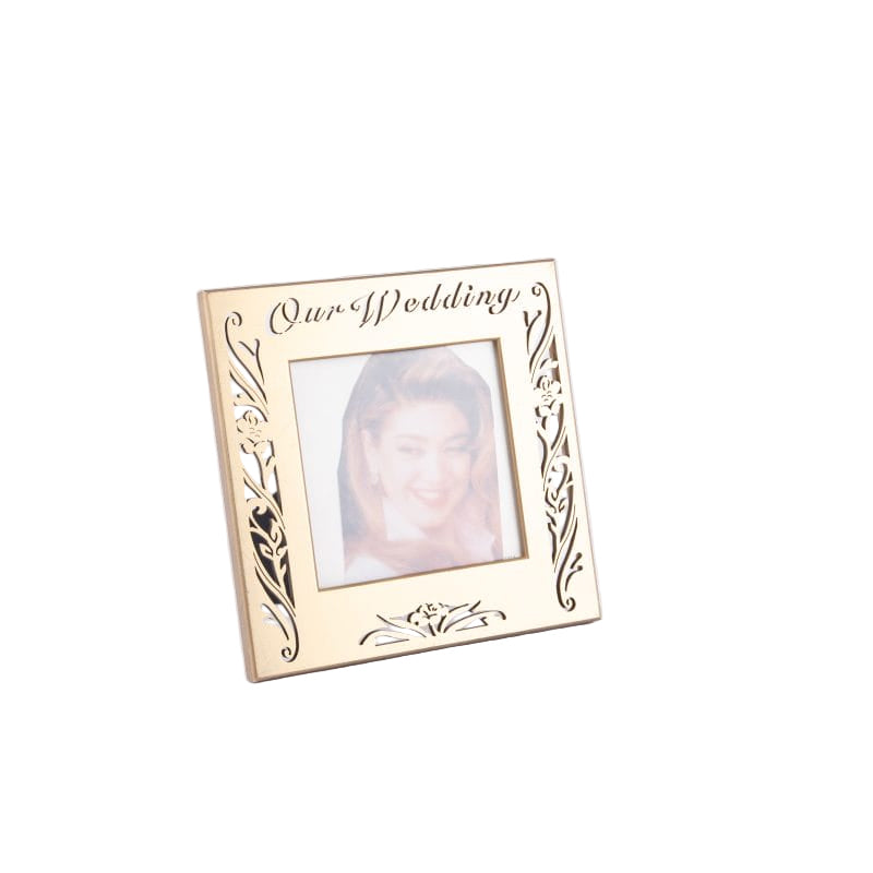 Amerigo Lasercraft. Gold Laser-Cut Picture Frame. Medium Size