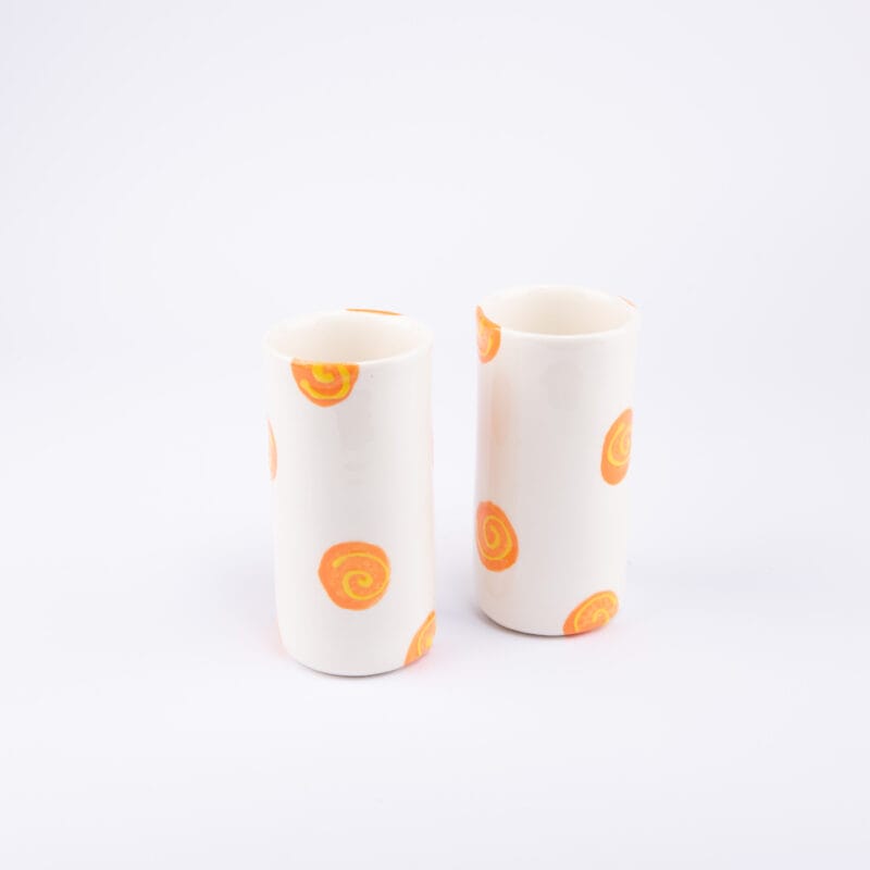 Idée Art Exclusive. Set of 2 Porcelain Cups. Small Size