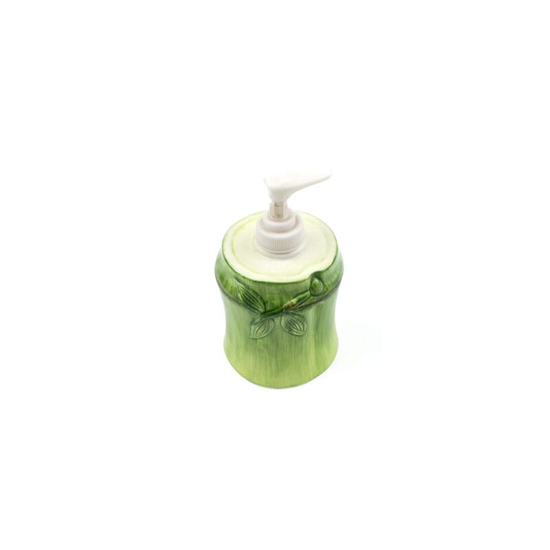 Idée Art Exclusive. Green Ceramic Soap Dispenser. Small Size