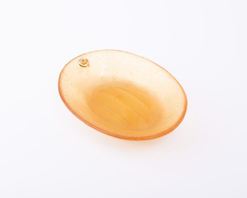 Idée Art Exclusive. Oval Glass Soap Dish. Small Size