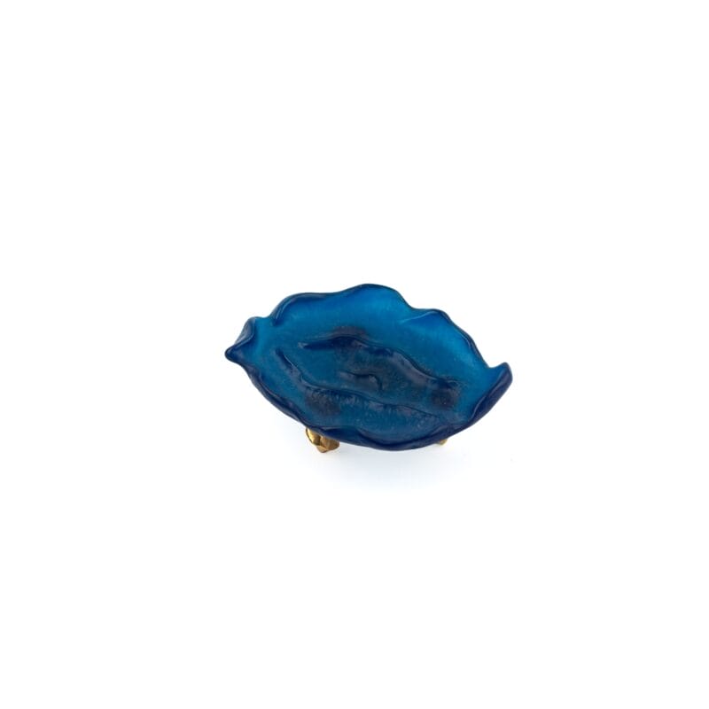 Idée Art Exclusive. Blue Soap Dish. Small Size
