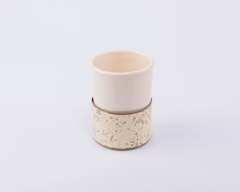 Idée Art Exclusive. Porcelain Toothbrush Holder. Small Size