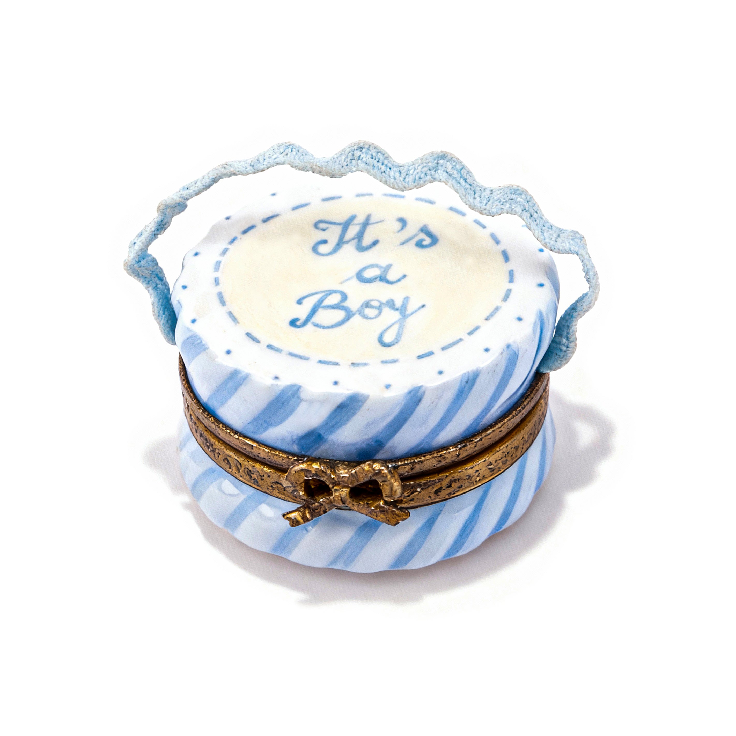 Idée Art Exclusive. "It's a Boy" Porcelain Box. Small Size