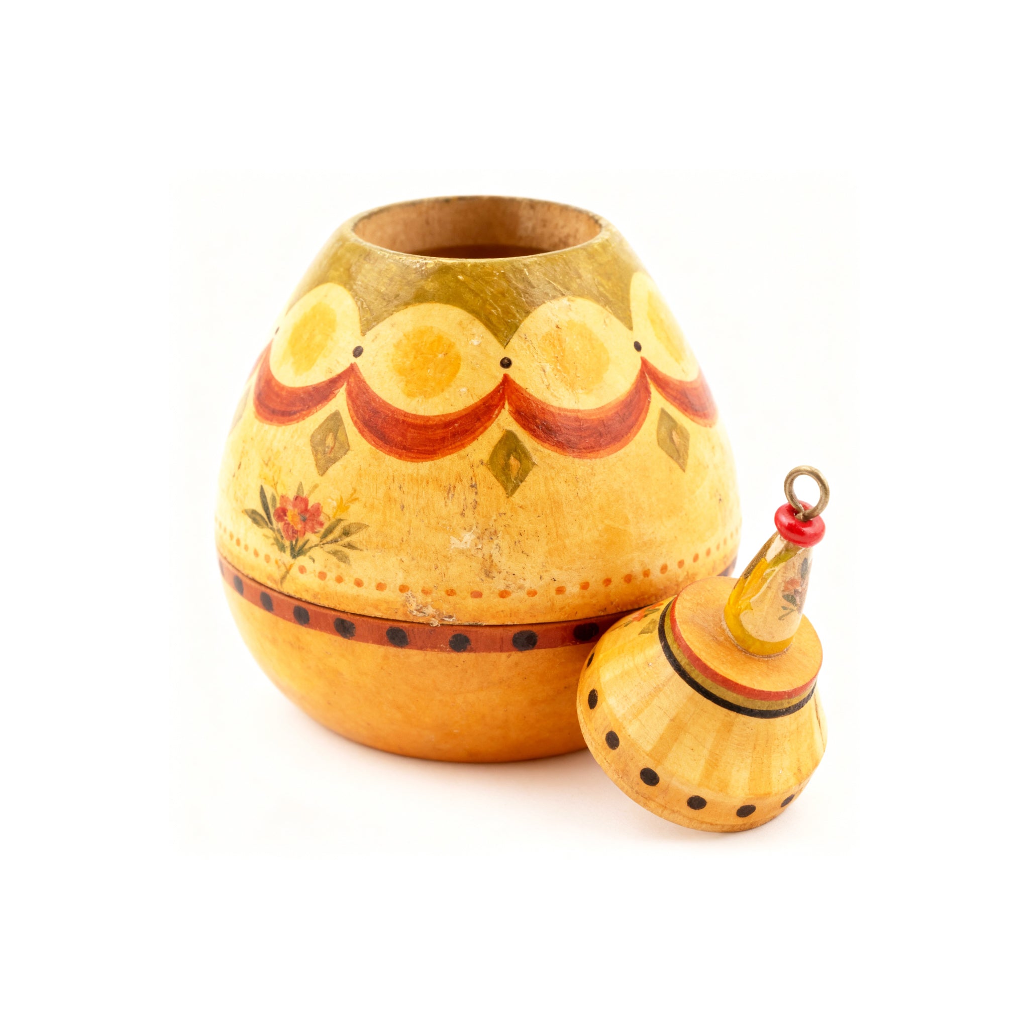 Idée Art Exclusive. Wooden Box Oval Shaped. Small Size