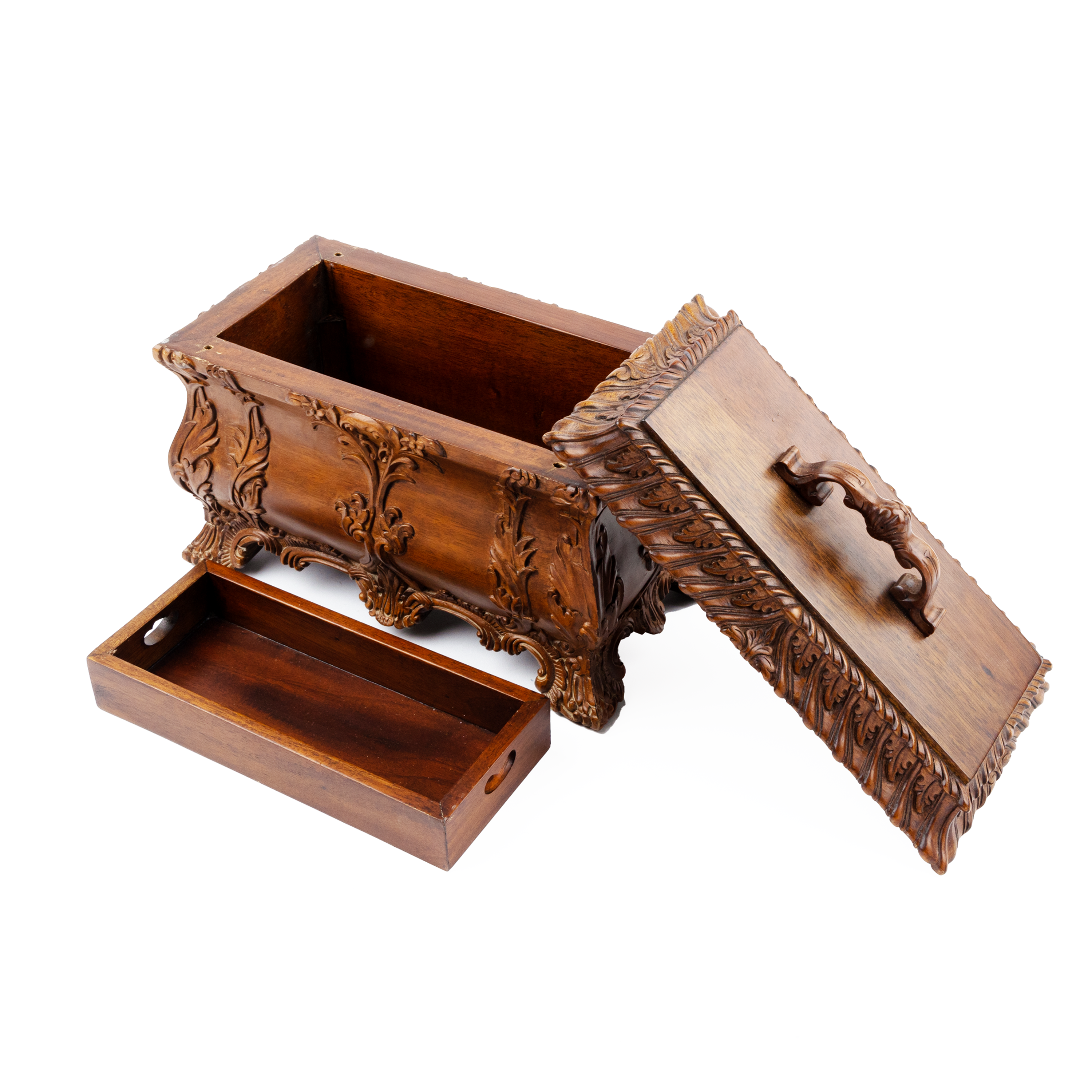 Idée Art Exclusive. Brown Wooden Box.