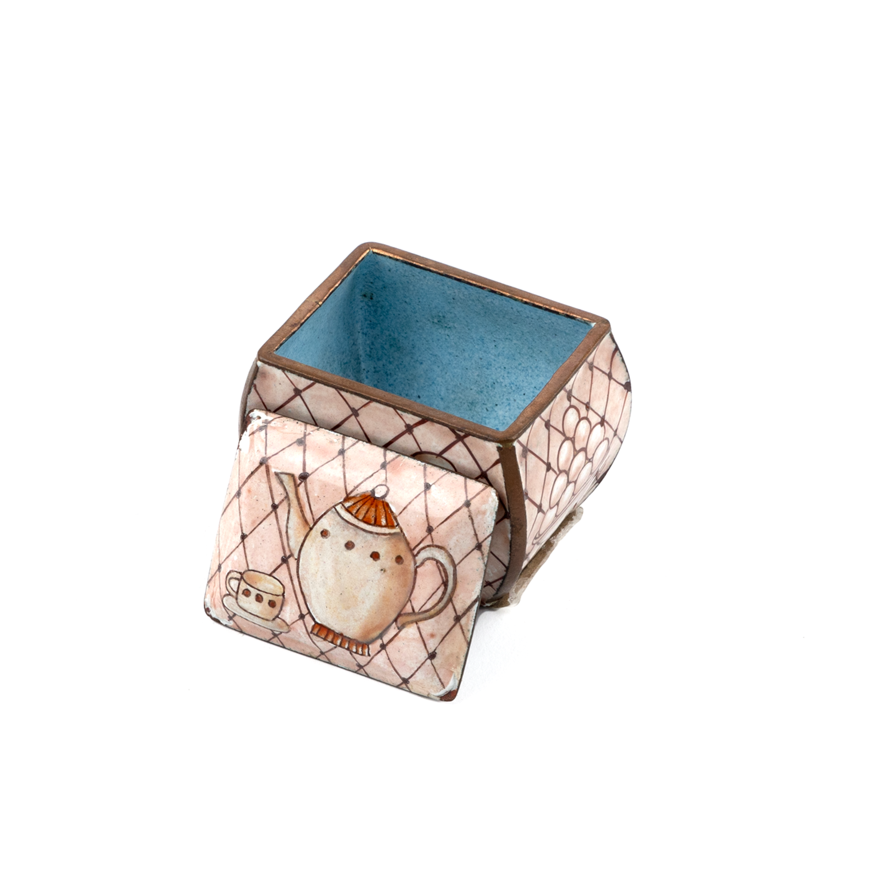 Idée Art Exclusive. Box with Teapot Illustration.