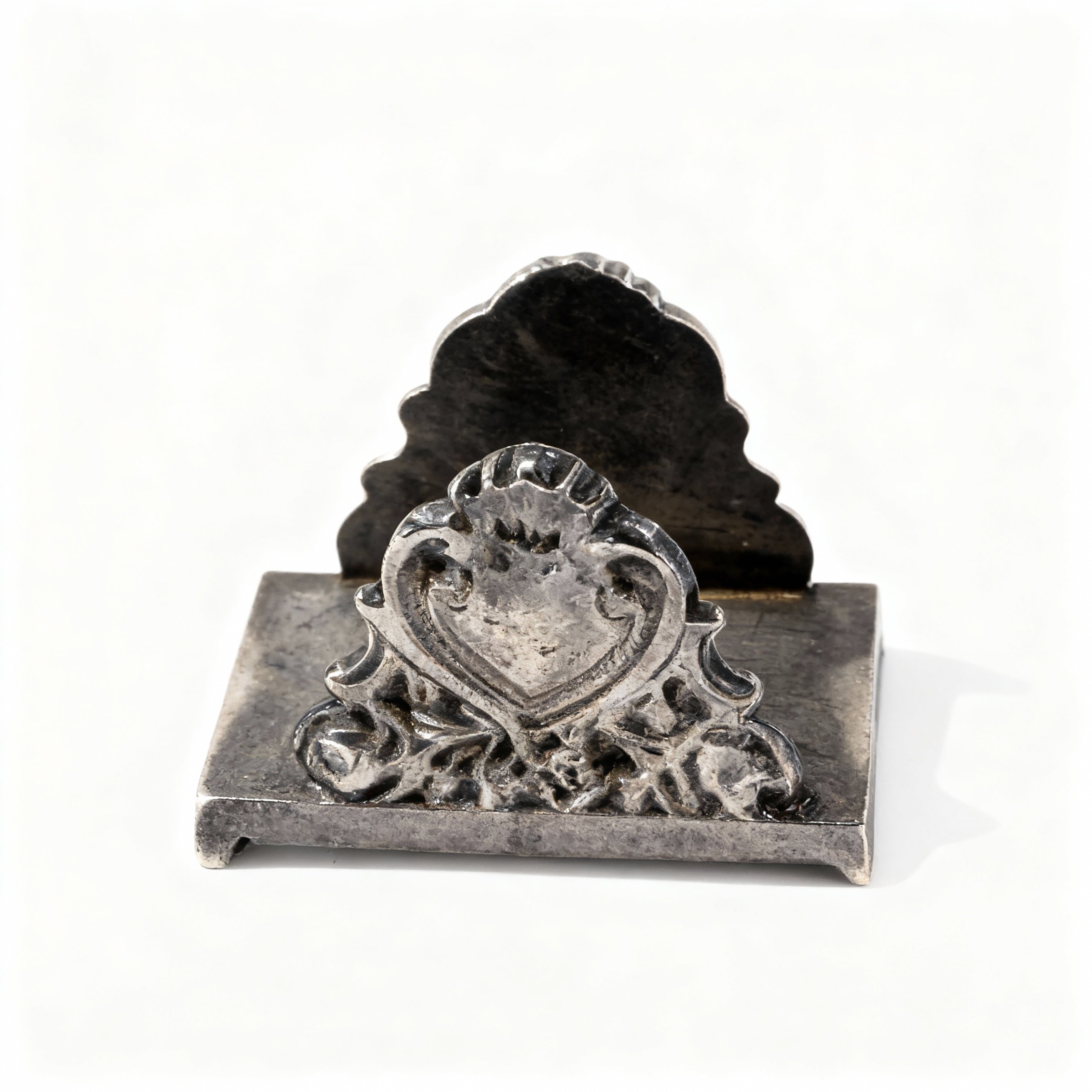 Idée Art Exclusive. Vintage Silver Card Holder. Small Size