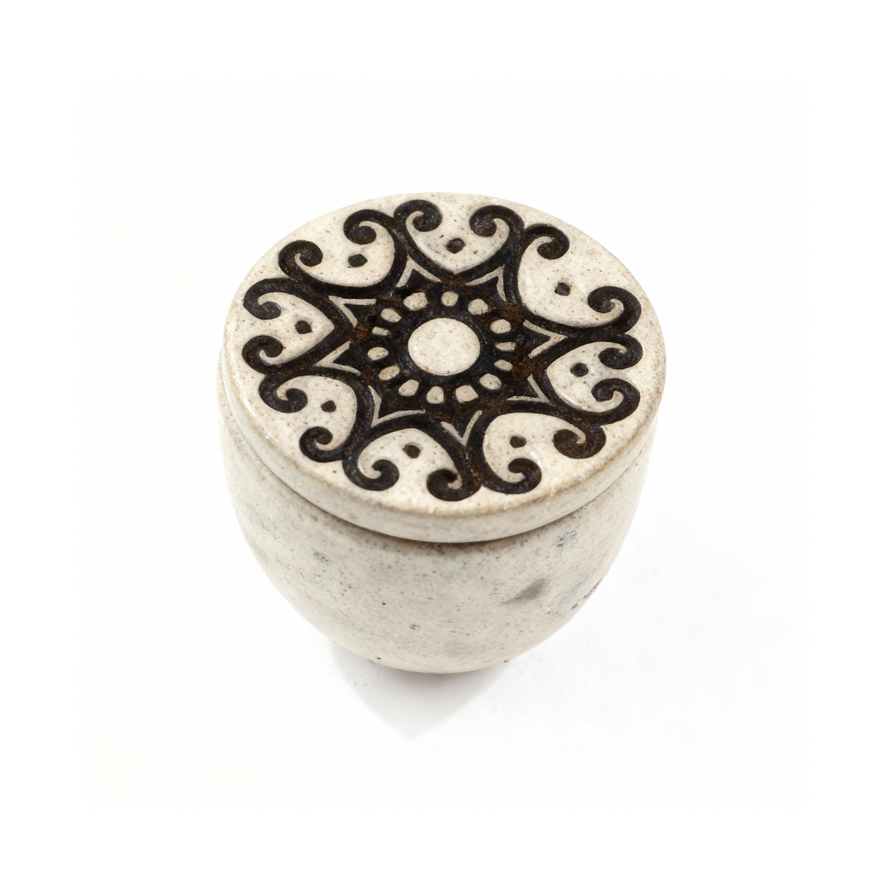 Idée Art Exclusive. Beige Porcelain Box. Small Size