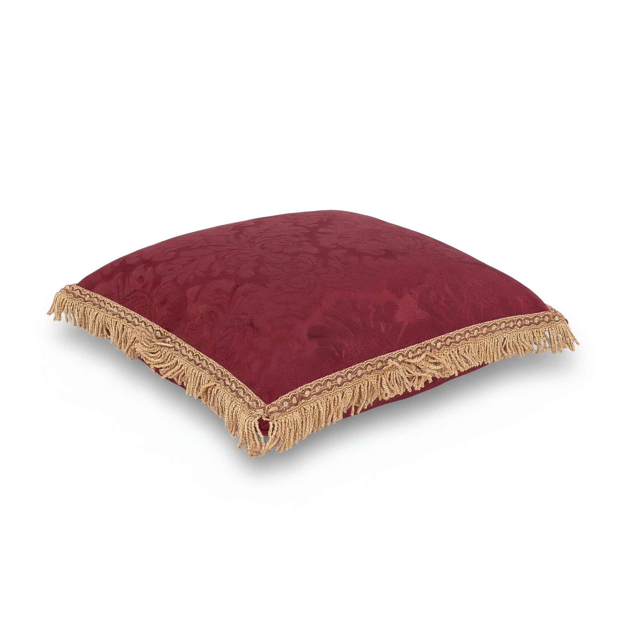 Idée Art Exclusive. Square Burgundy Cushion. Large