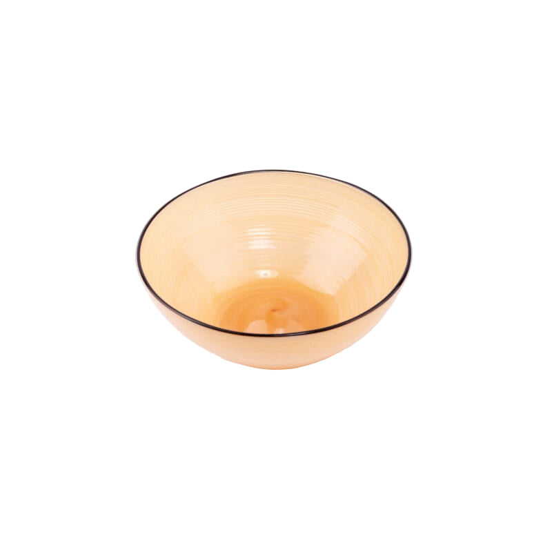 Idée Art Exclusive. Yellow Glass Decorative Bowl. Small Size