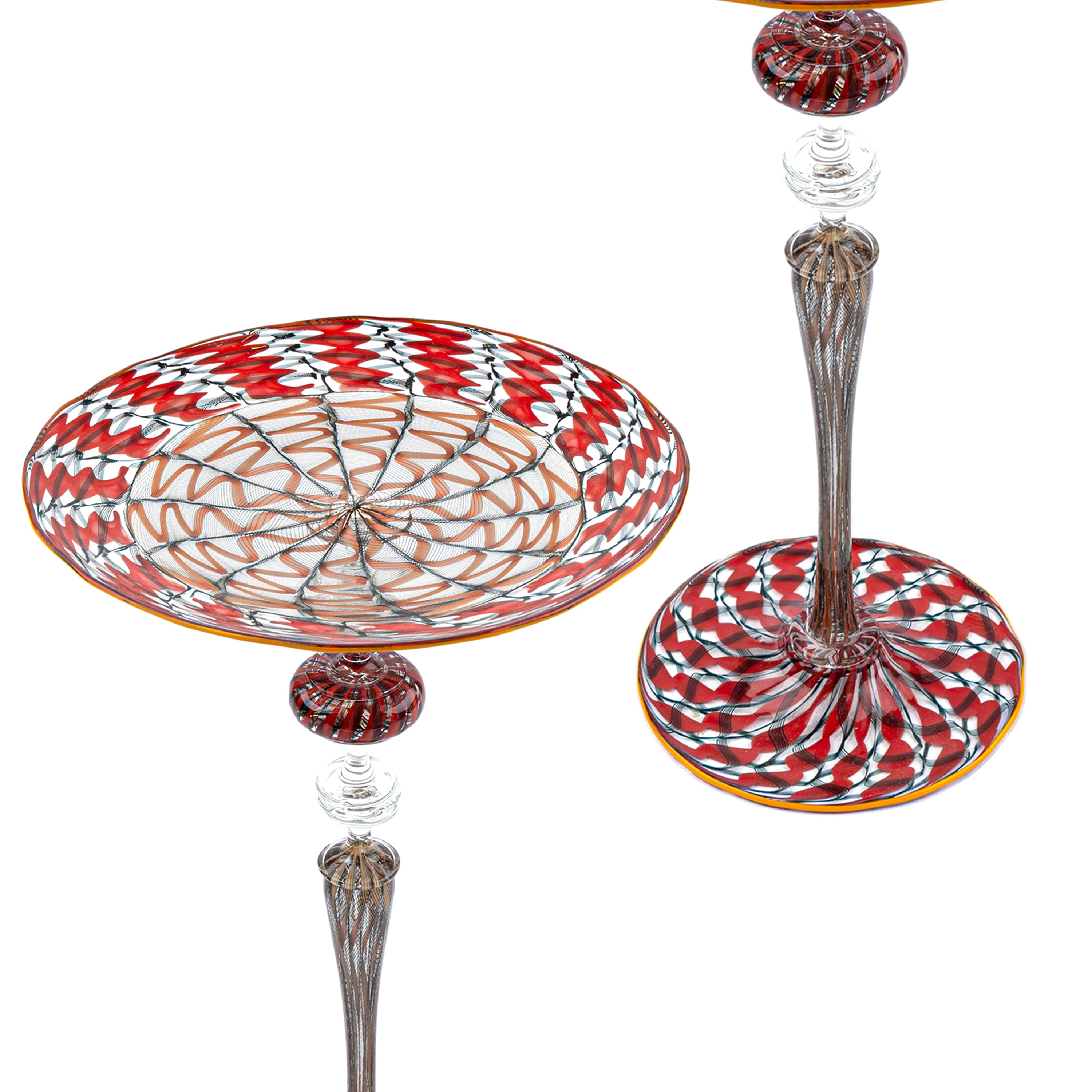 Idée Art Exclusive. Murano Glass Decorative Plate. Large Size