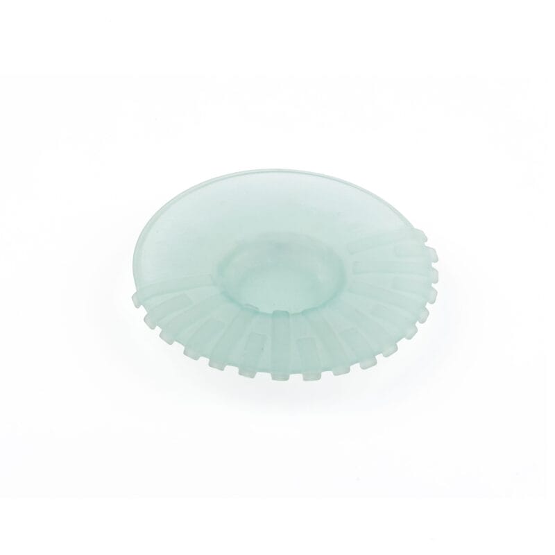 Idée Art Exclusive. Round Frosted Crystal Plate. Medium Size