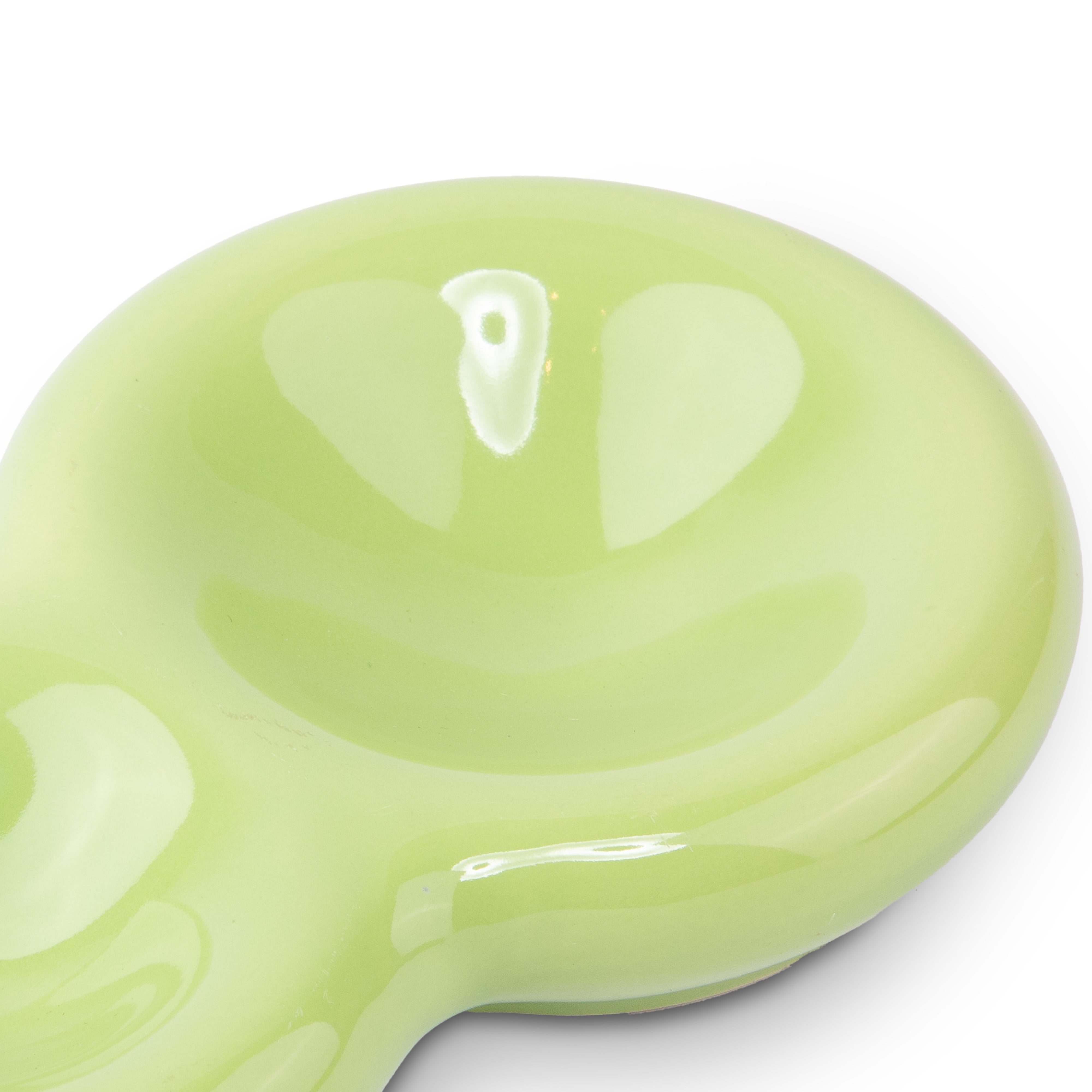 Idée Art Exclusive. Green Porcelain Ashtray. Medium Size