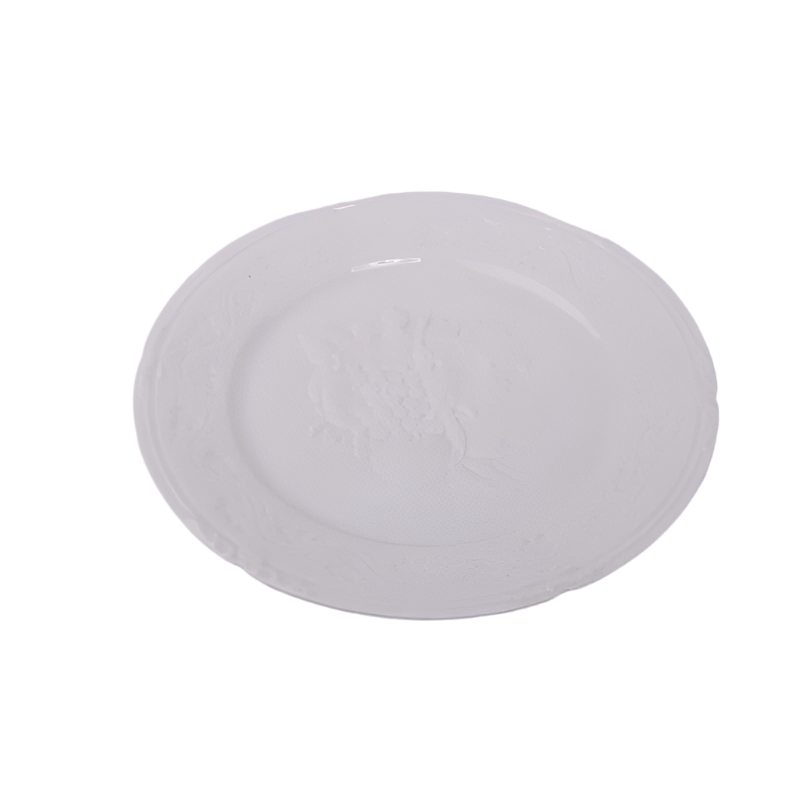 Idée Art Exclusive. Porcelain Decorative Plate with Fruit Design. Medium Size