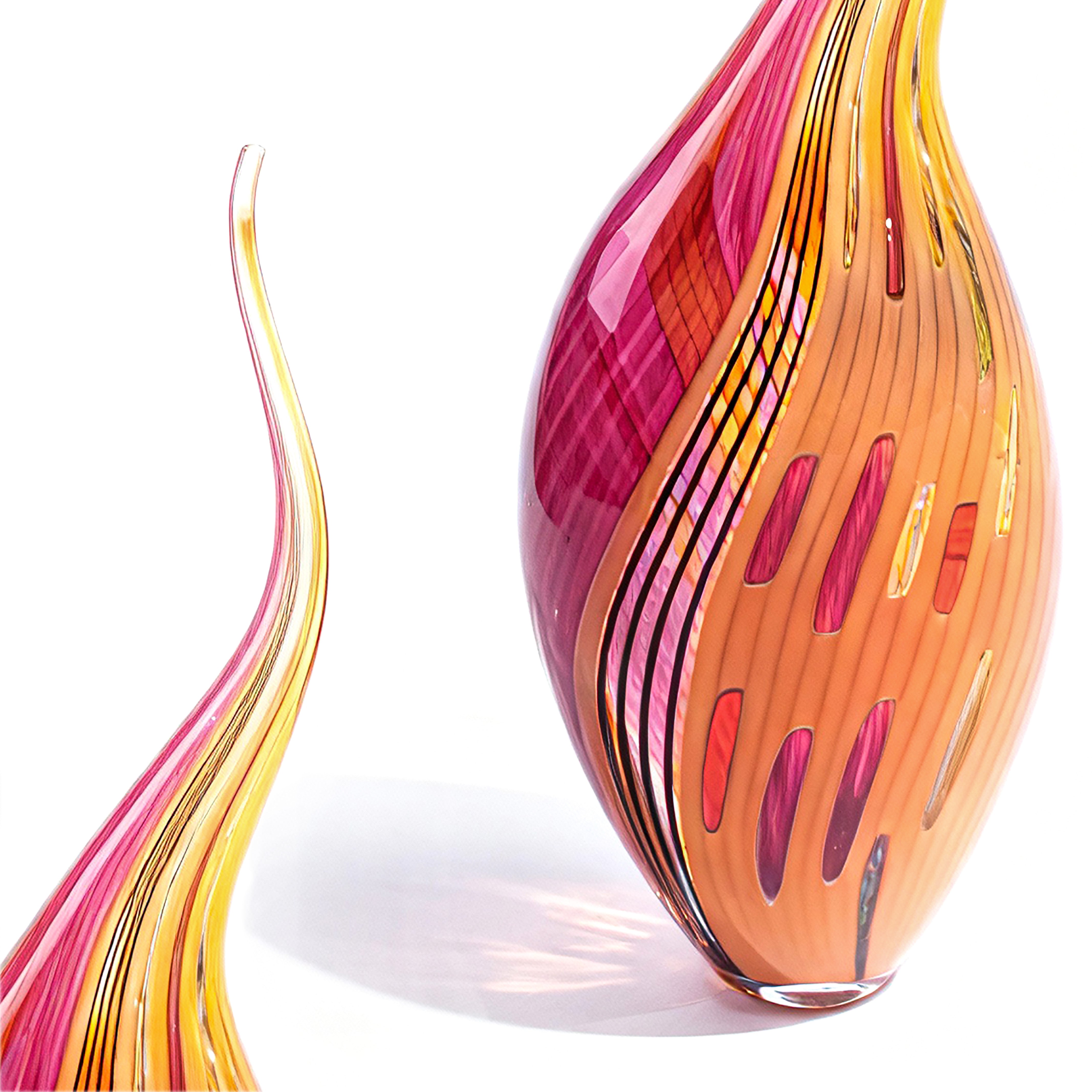 Idée Art Exclusive. Illusion Blown Glass Sculpture. Large Size