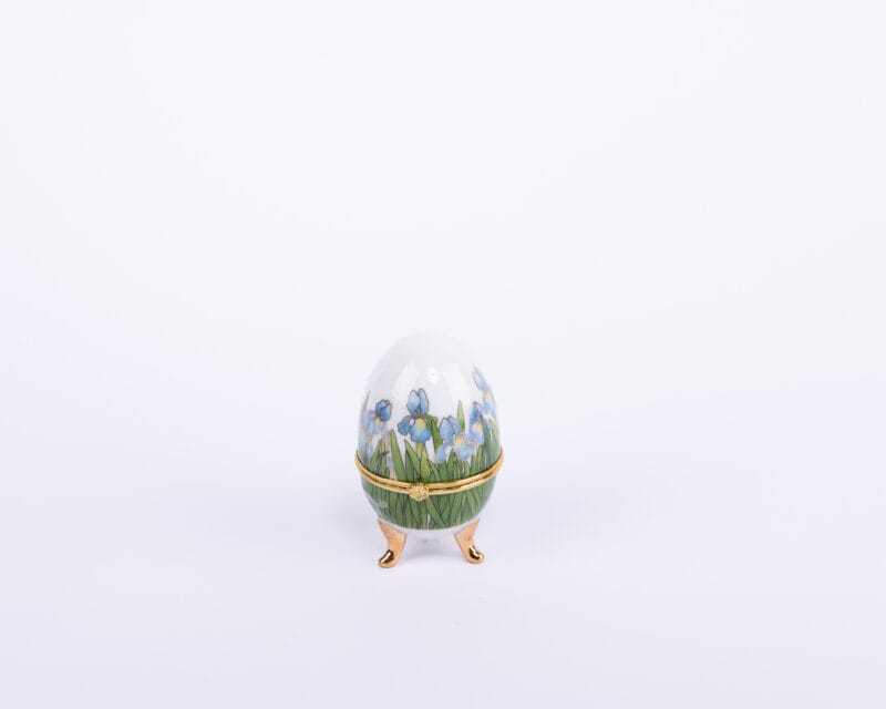 Idée Art Exclusive. Hand Painted Souvenir Box in an Egg Shape. Small Size