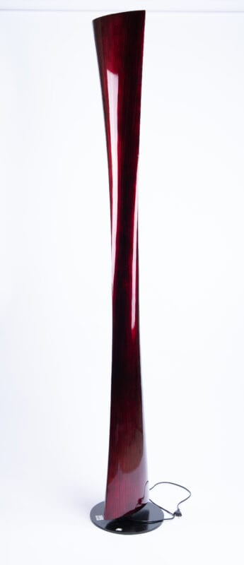 Idée Art Exclusive. Wooden Elongated Side Lamp. Large Size