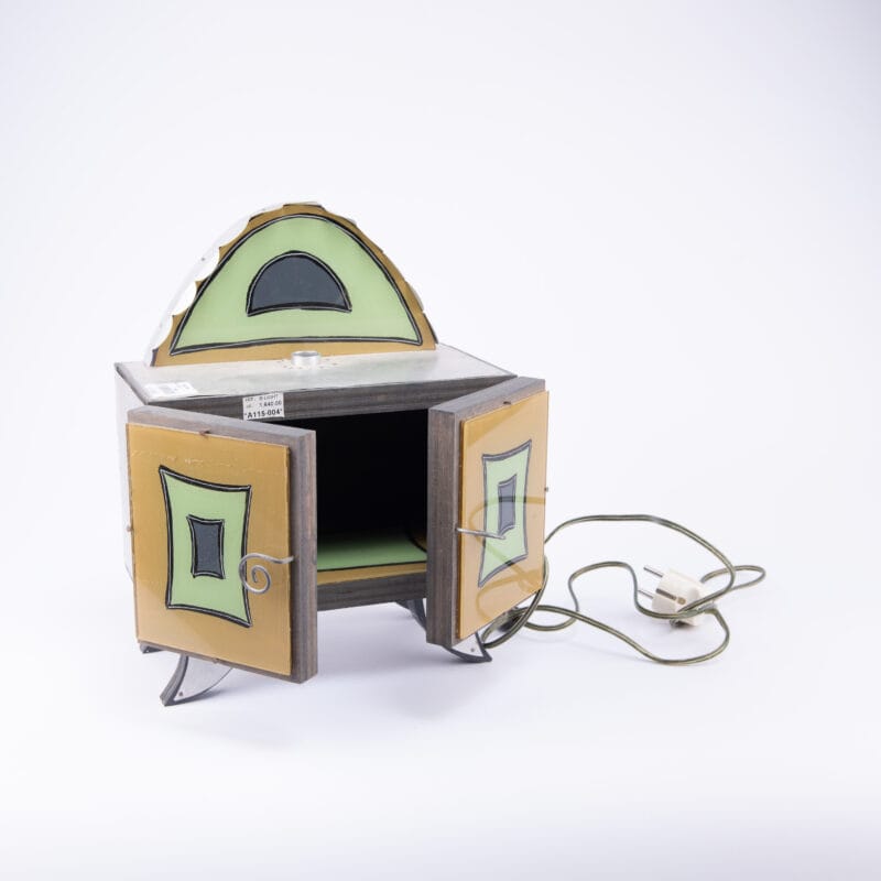 Idée Art Exclusive. Vintage Lamp with Storage. Large Size