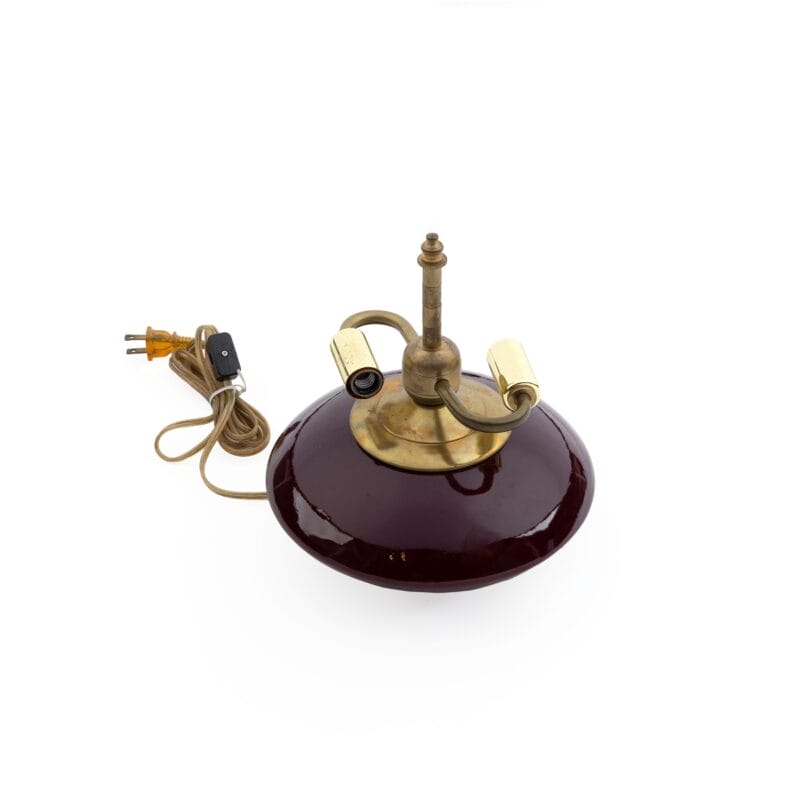 Idée Art Exclusive. Burgundy Porcelain Lamp Base. Large Size