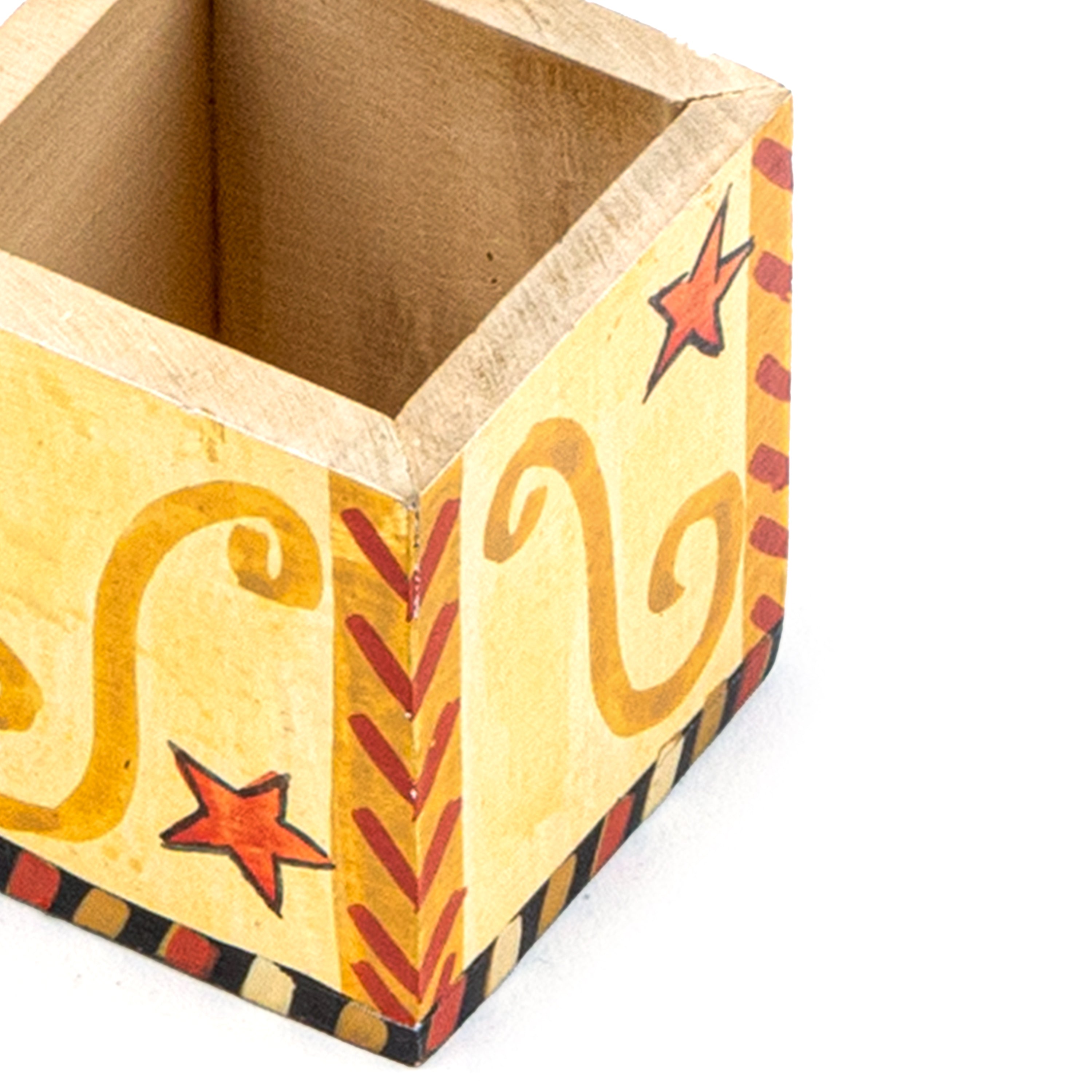 Idée Art Exclusive. Square Wooden Box. Small Size