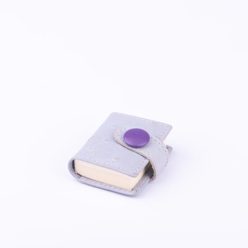 Idée Art Exclusive. Purple Leather Notebook. Small Size