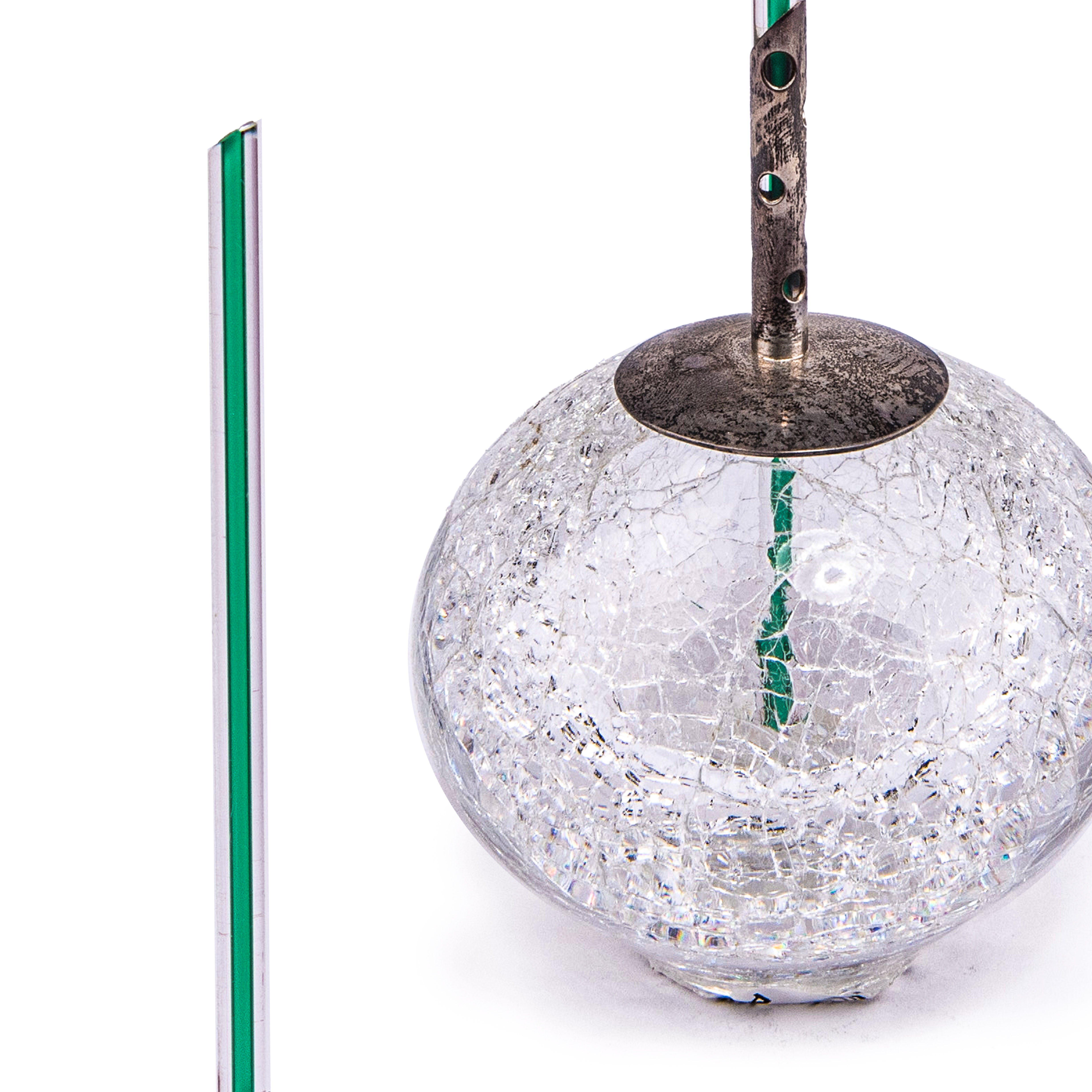 Idée Art Exclusive. Vintage Perfume Bottle in Cracked Glass Design. 70 ml