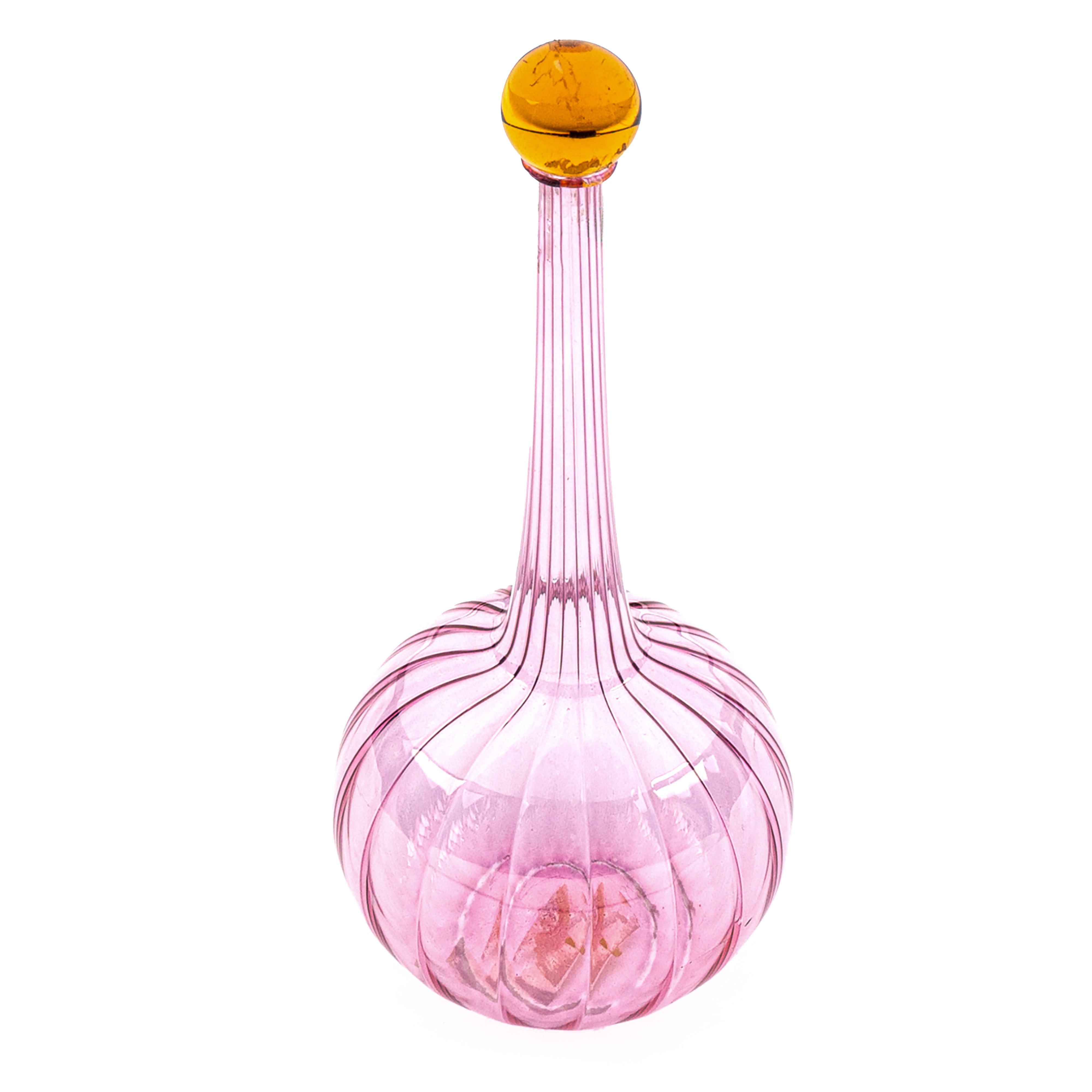Idée Art Exclusive. Pink Glass Perfume Bottle. 120 ML