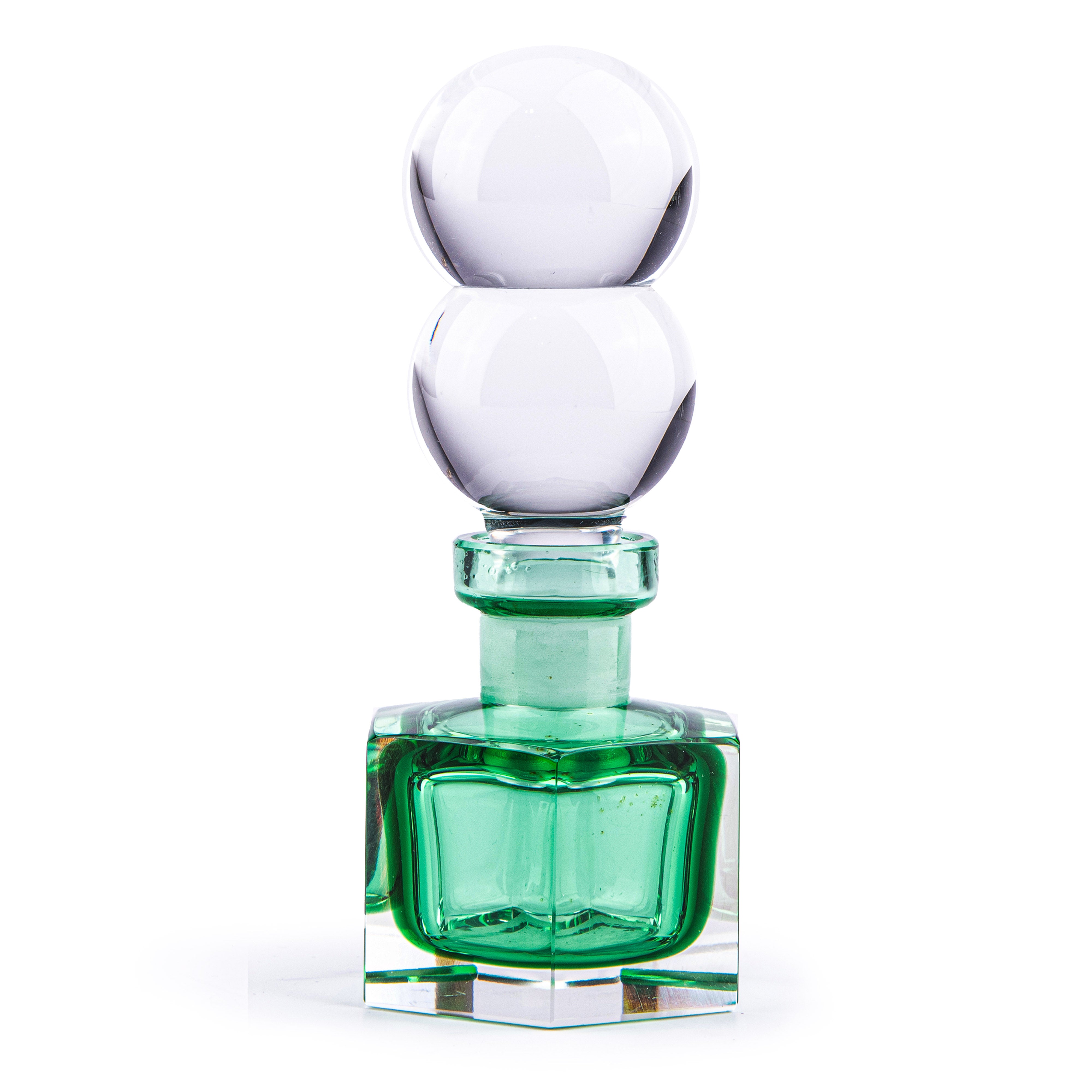 Idée Art Exclusive. Handmade Perfume Bottle with Czech Crystal in a Square Shape. 30 ml