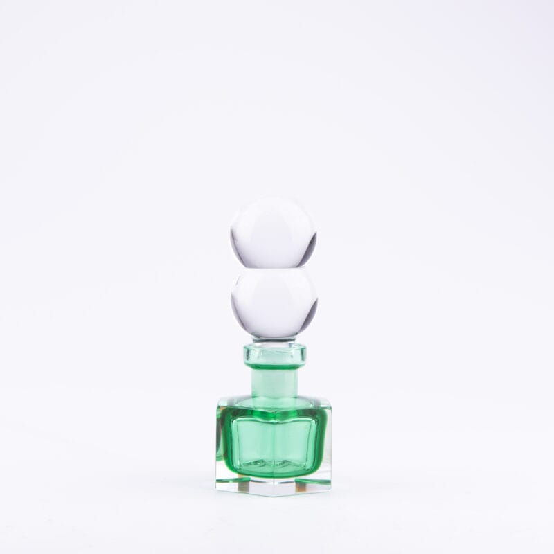 Idée Art Exclusive. Handmade Perfume Bottle with Czech Crystal in a Square Shape. 30 ml