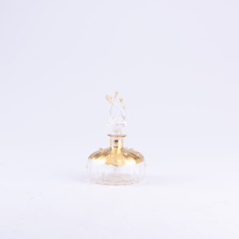 Idée Art Exclusive. Murano Glass Perfume Bottle Designed with Coral Shaped Lid. 80 ml
