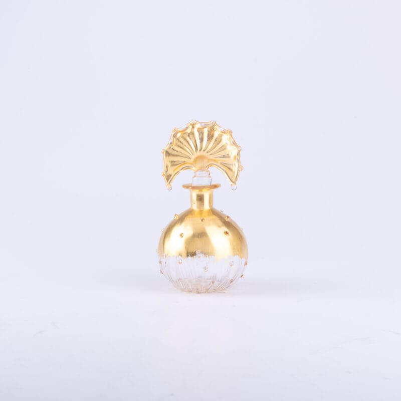 Idée Art Exclusive. Gilded Murano Glass Perfume Bottle. 100 ml