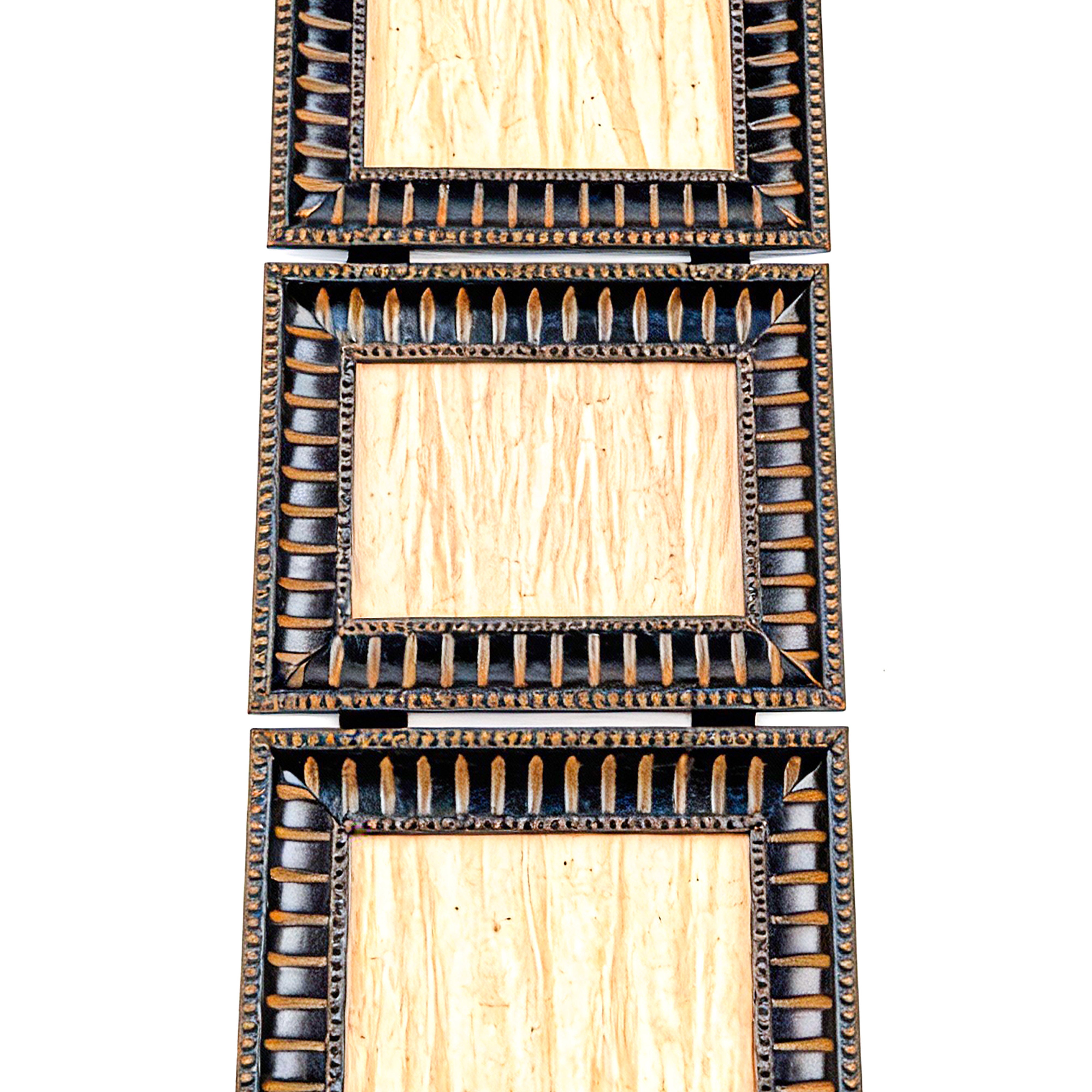 Idée Art Exclusive. Set of 3 Black Wall-Hanging Picture Frame.