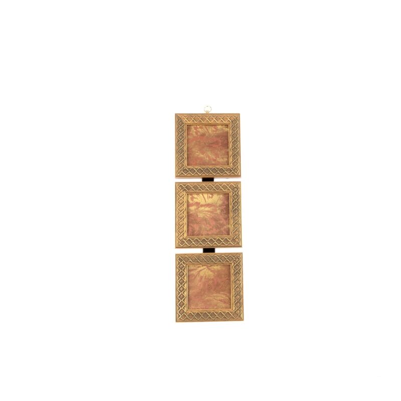 Idée Art Exclusive. Set of 3 Gold Wall-Hanging Picture Frame.