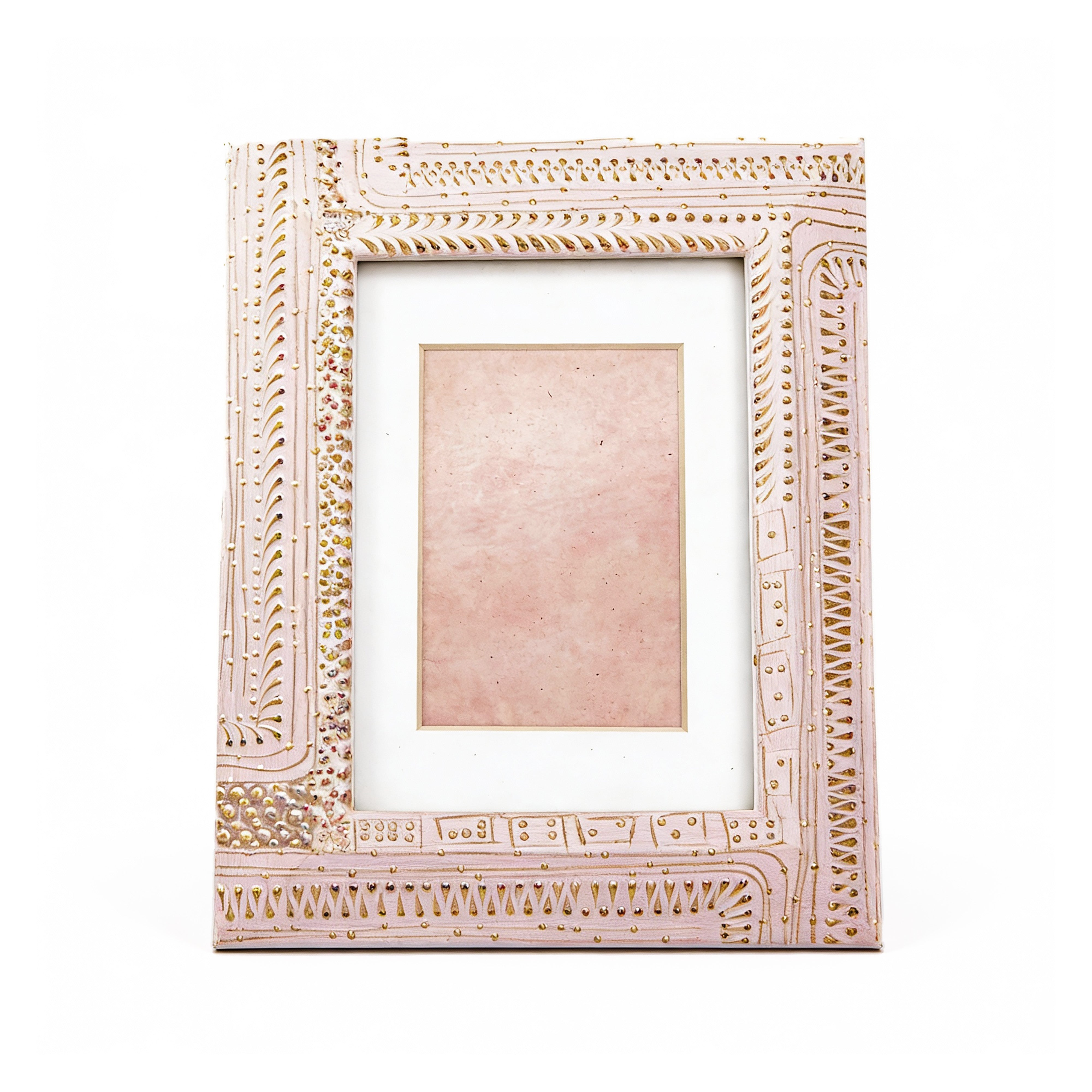 Idée Art Exclusive. Jewelled Wooden Picture Frame. Medium Size