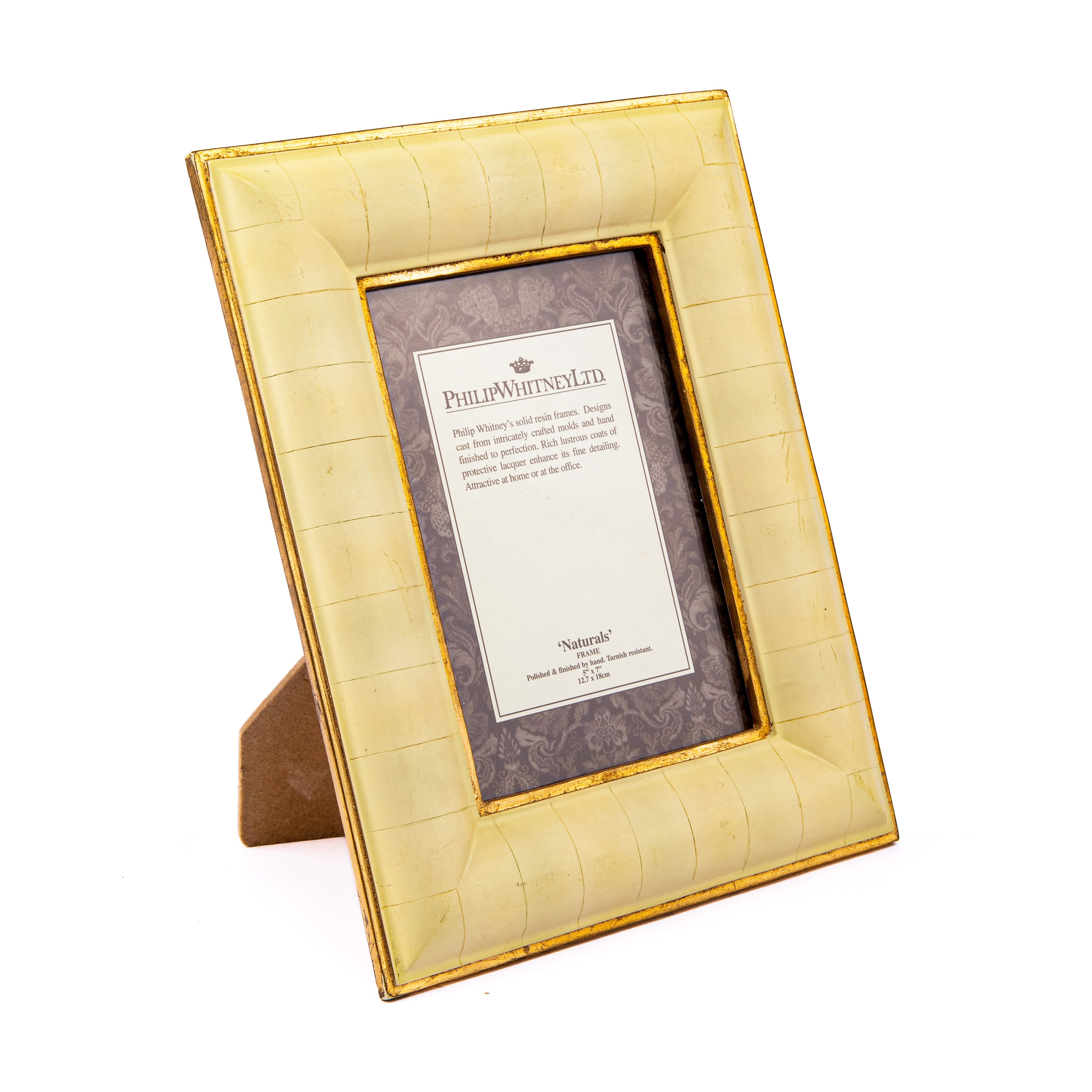 Idée Art Exclusive. Beige & Gold Picture Frame. Large Size