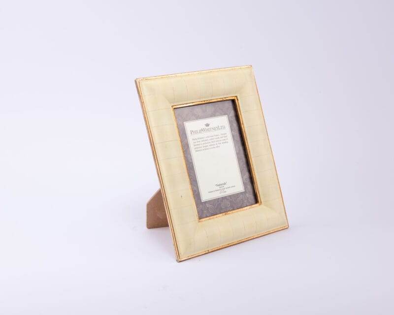Idée Art Exclusive. Beige & Gold Picture Frame. Large Size