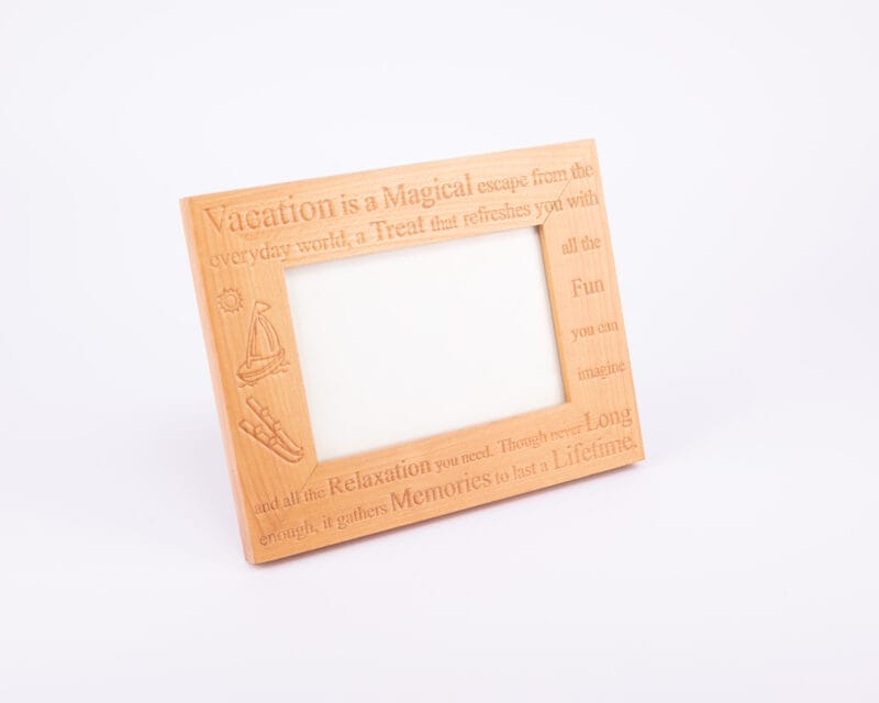 Idée Art Exclusive. "Vacation" Wooden Picture Frame. Medium Size