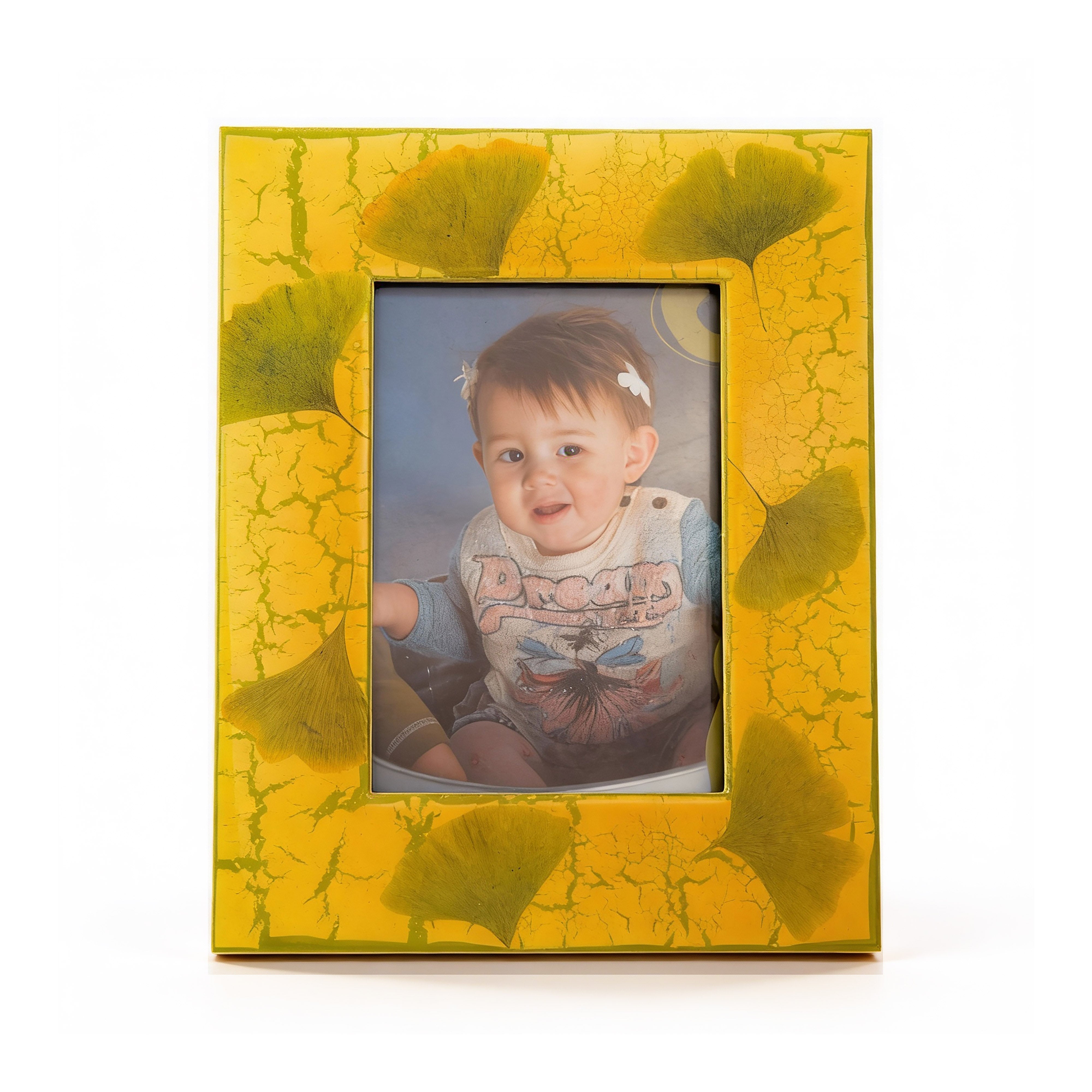 Idée Art Exclusive. Picture Frame Designed with Flowers. Large Size