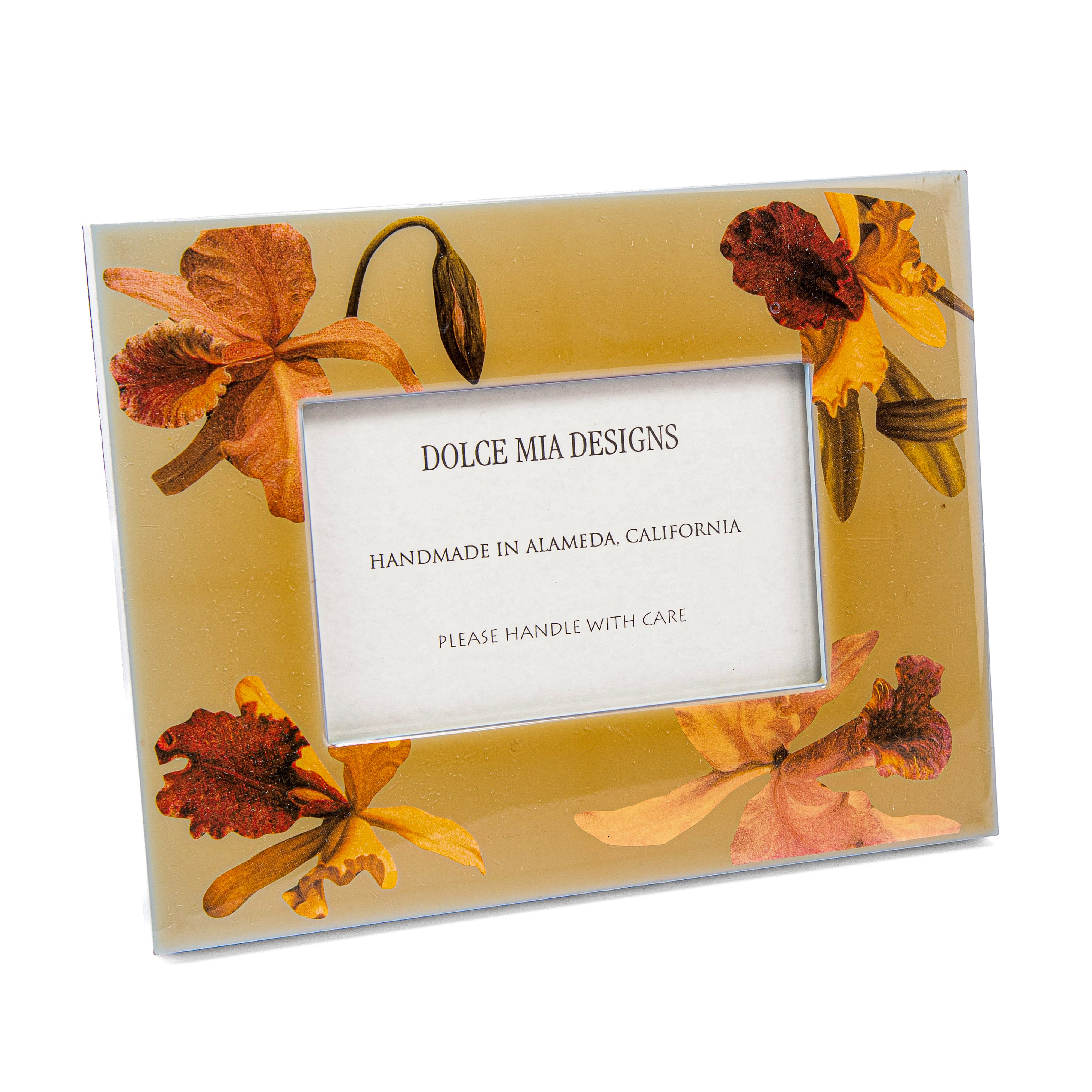 Idée Art Exclusive. Picture Frame Designed with Flowers. Large Size