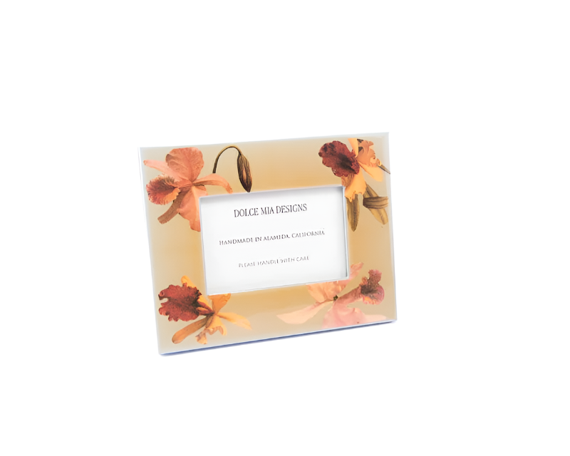 Idée Art Exclusive. Picture Frame Designed with Flowers. Large Size