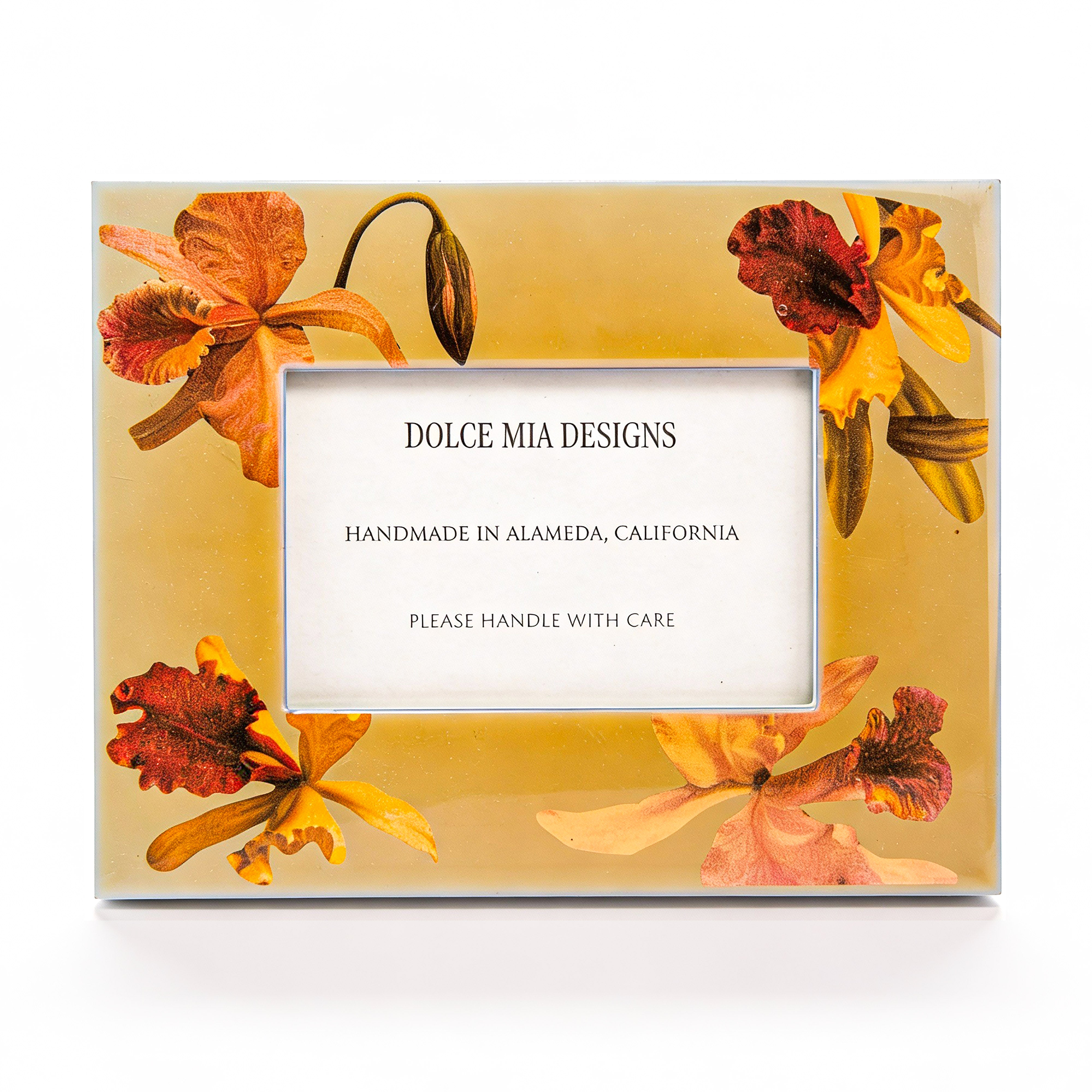 Idée Art Exclusive. Picture Frame Designed with Flowers. Large Size