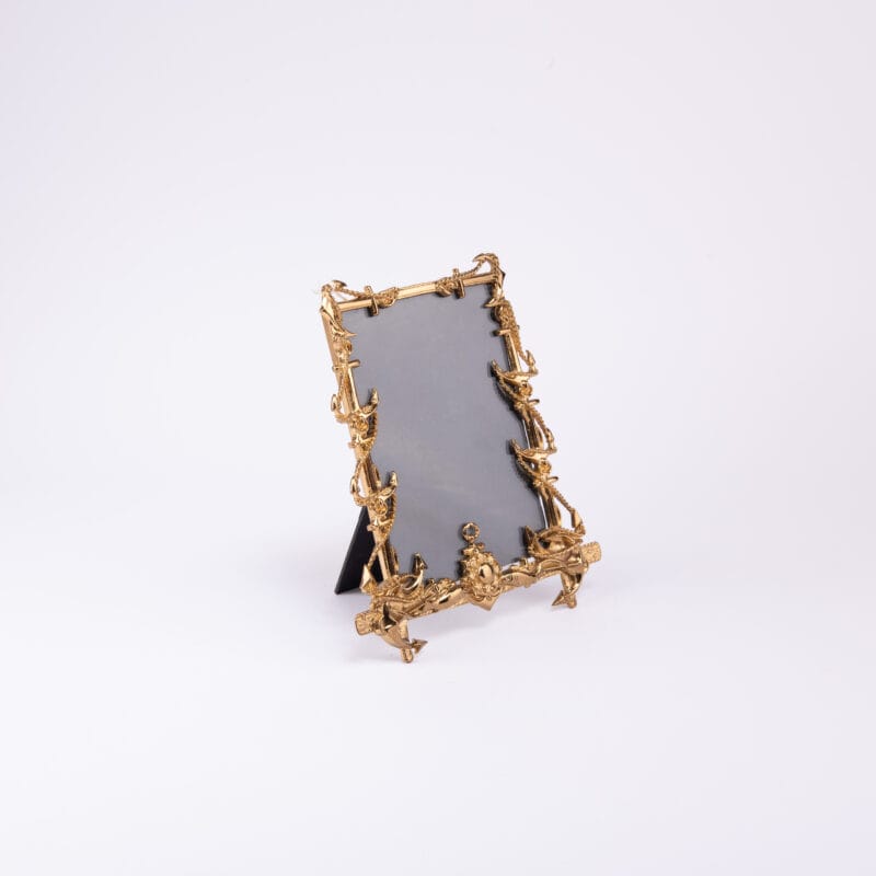 Idée Art Exclusive. Gold Picture Frame Designed with Anchors. Medium Size