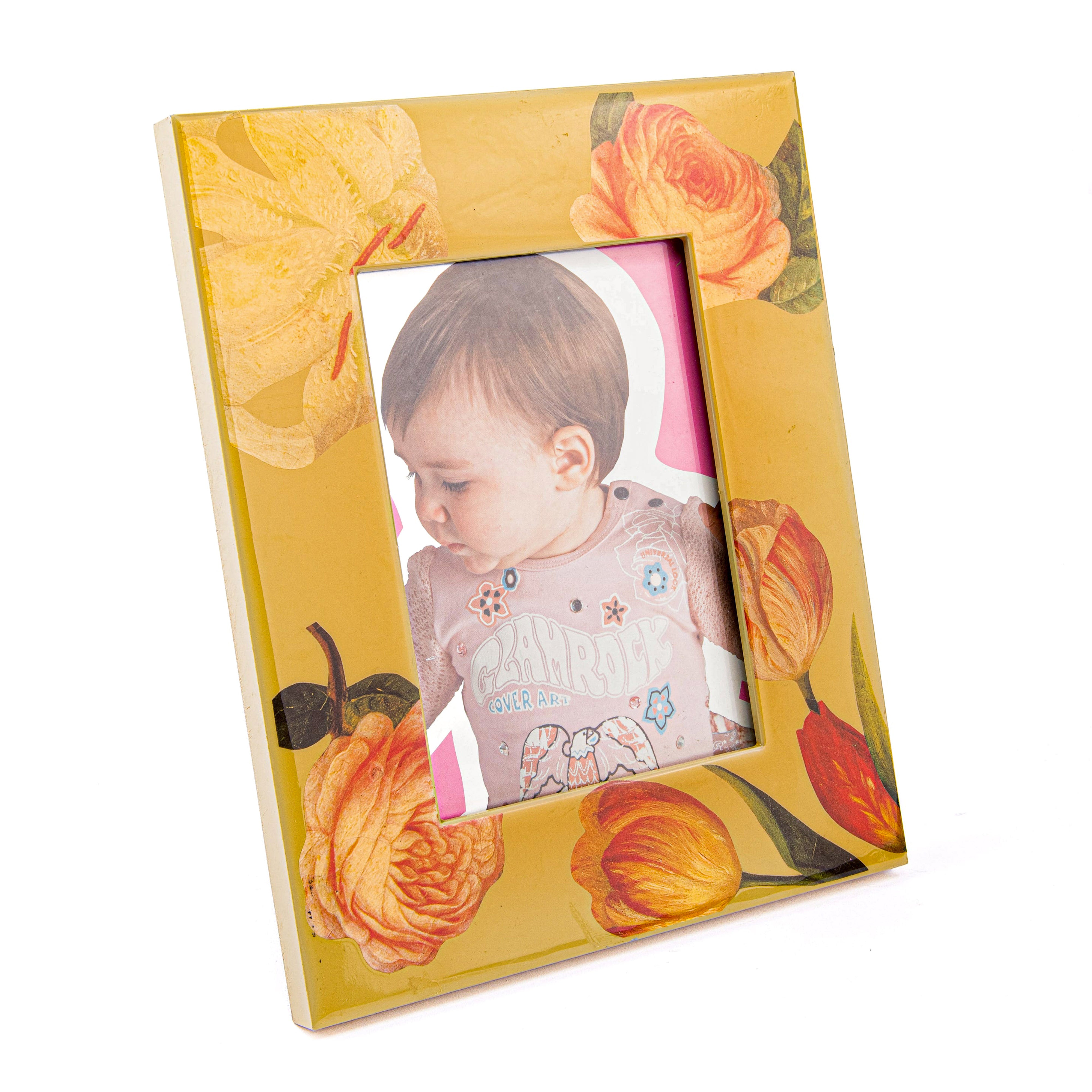 Idée Art Exclusive. Picture Frame Designed with Tulips. Large Size