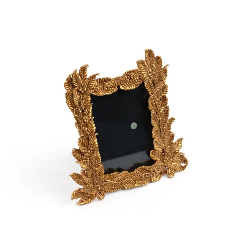 Idée Art Exclusive. Gilded Leaves-shaped Photo Frame. Medium Size