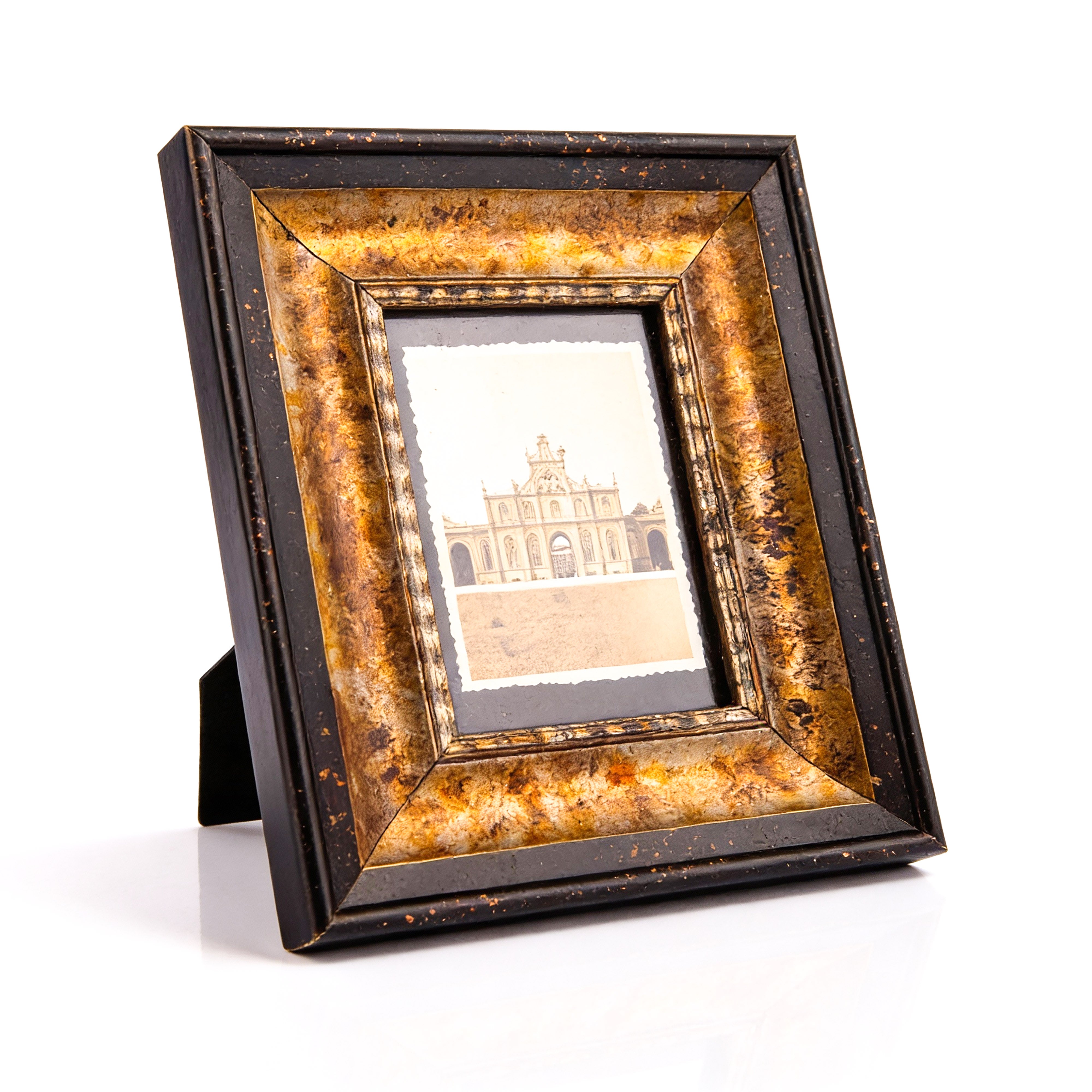 Idée Art Exclusive. Black & Gold Wooden Picture Frame. Medium Size