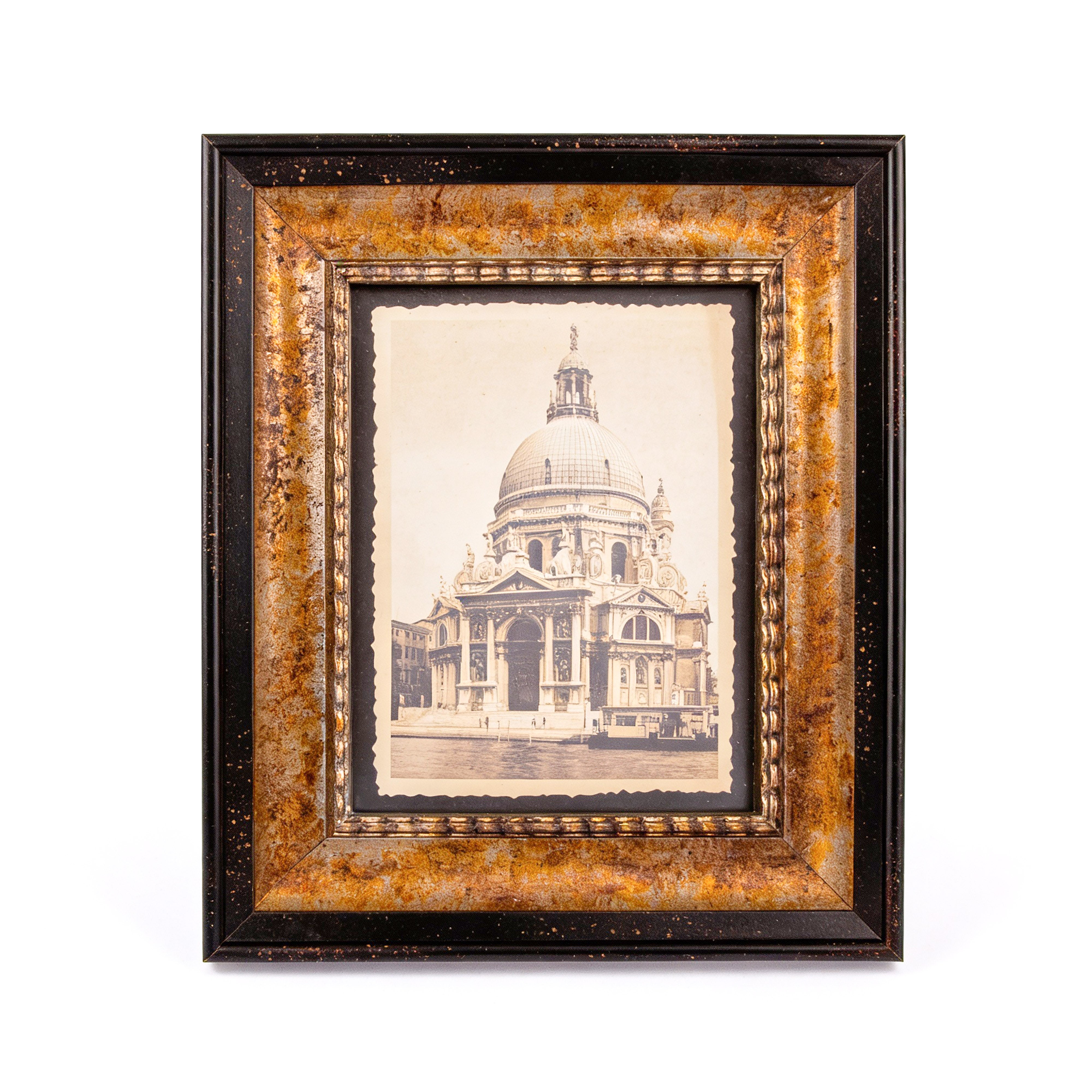 Idée Art Exclusive. Black & Gold Wooden Picture Frame. Large Size