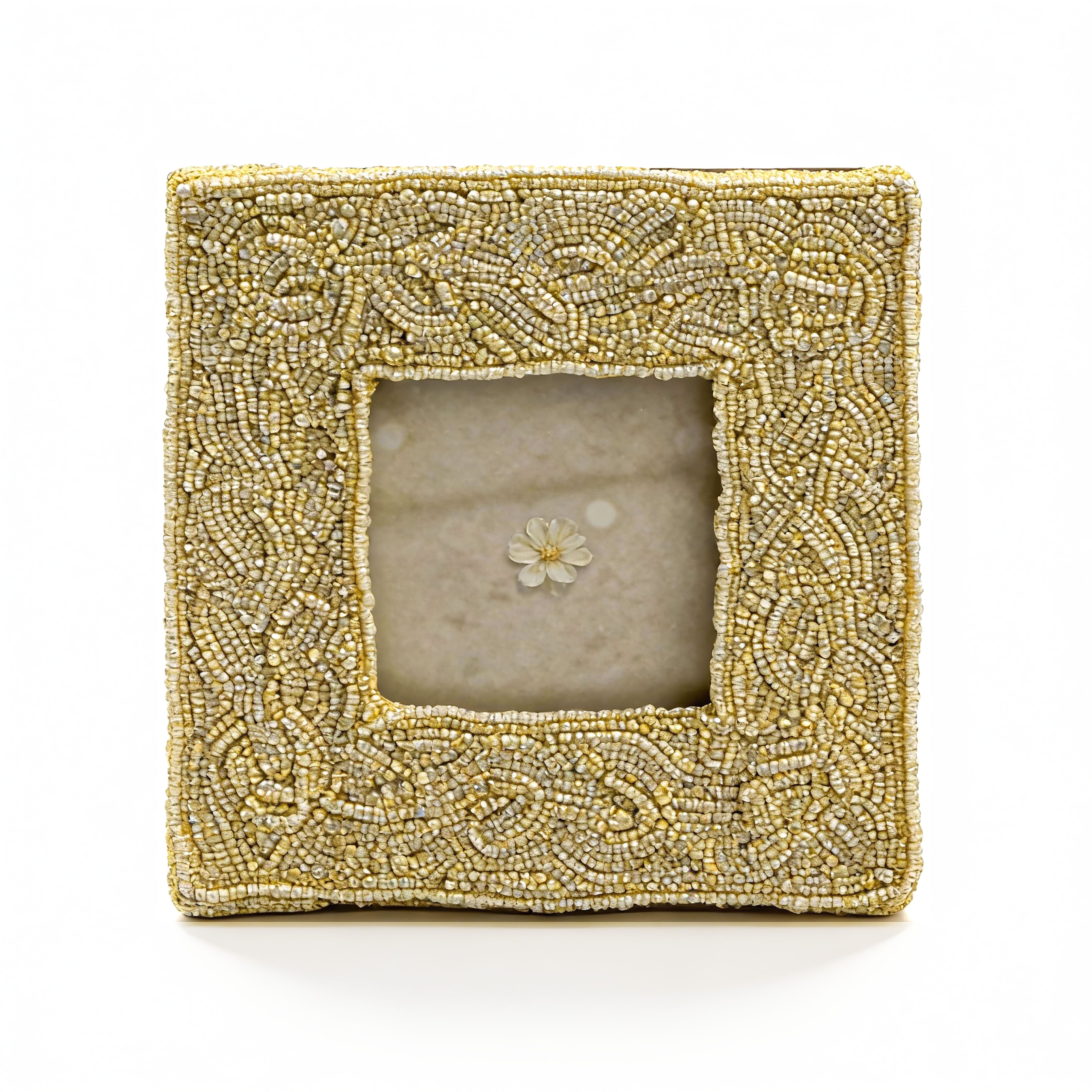 Idée Art Exclusive. Beaded Picture Frame. Small Size